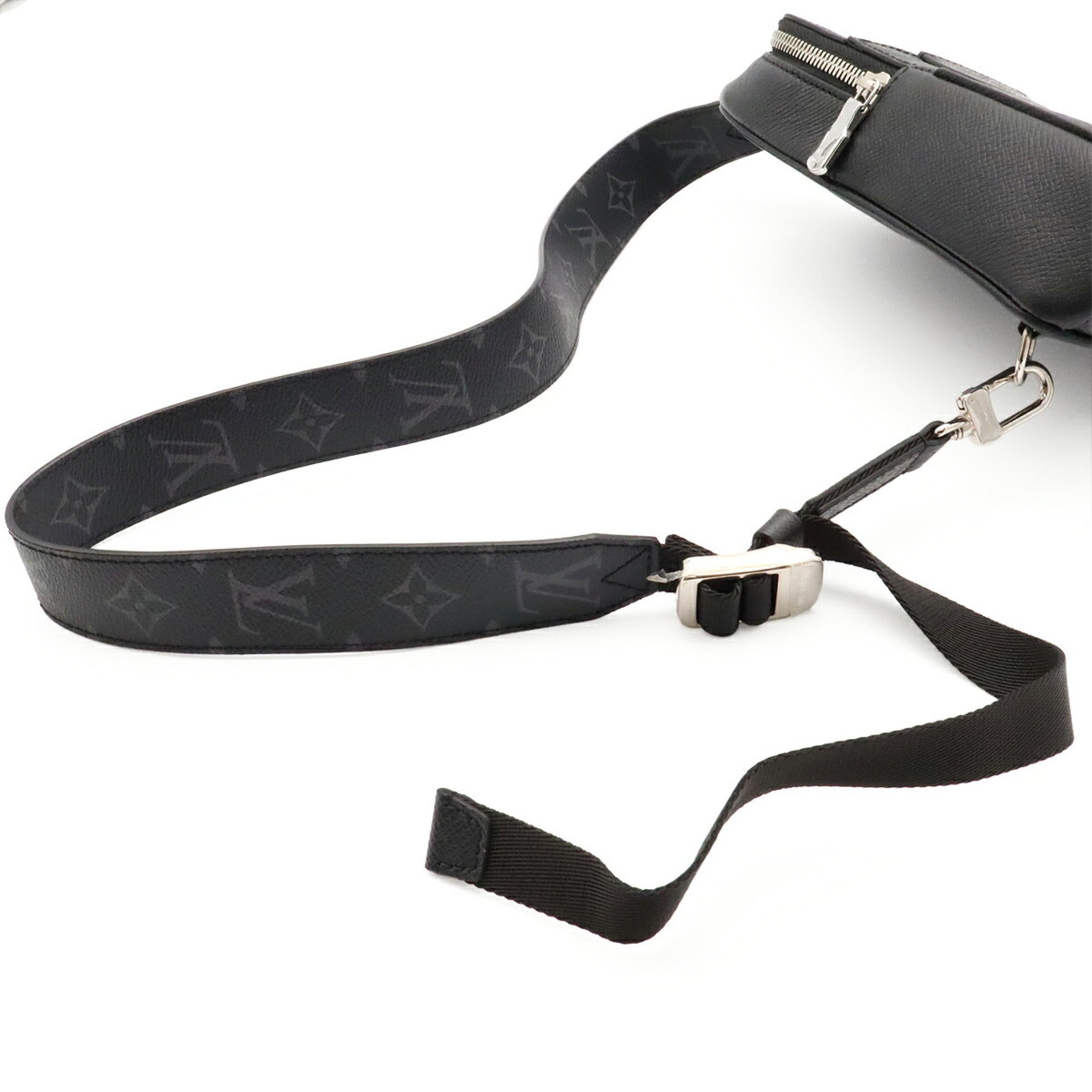 Louis Vuitton Monogram Eclipse Noir Canvas Shoulder Bag Sling Bag (Pre-Owned)