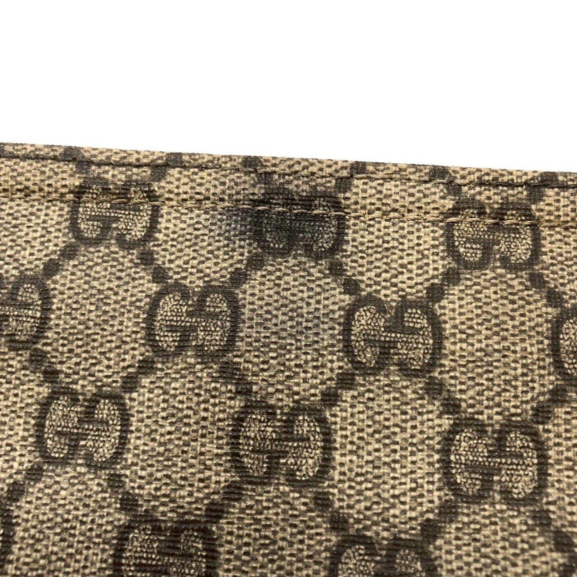 Gucci Yellow Gg Supreme Shoulder Bag (Pre-Owned)