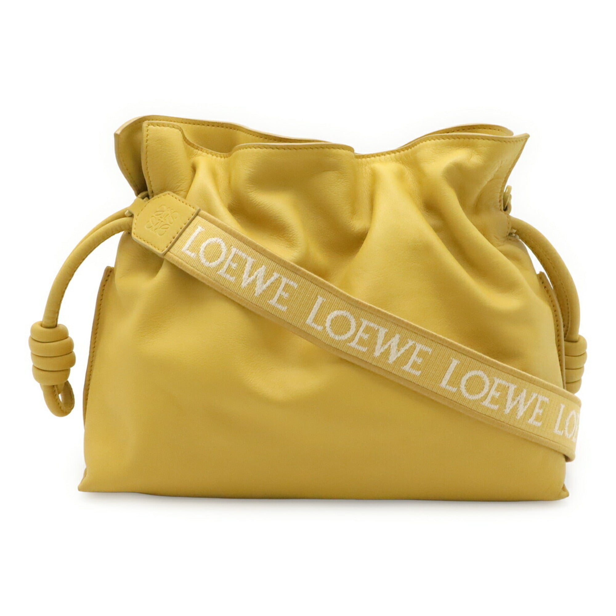 Loewe Yellow Nappa Leather Leather Pochette Shoulder Bag (Pre-Owned)