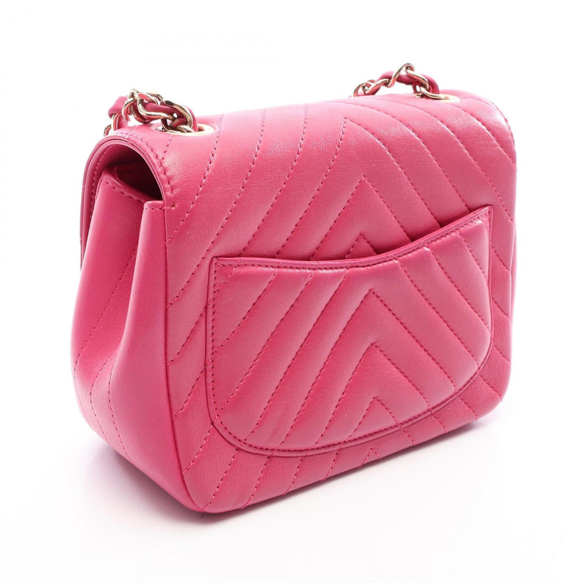 Chanel Pink Leather Handbag Shoulder Bag (Pre-Owned)