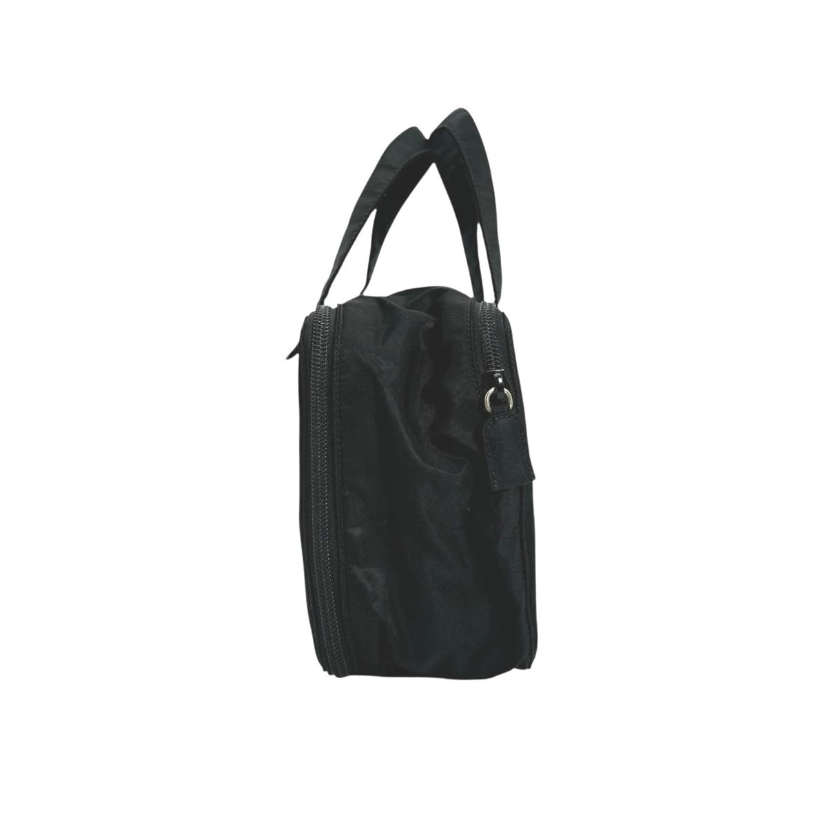 Prada Black Brown Nylon Handbag (Pre-Owned)