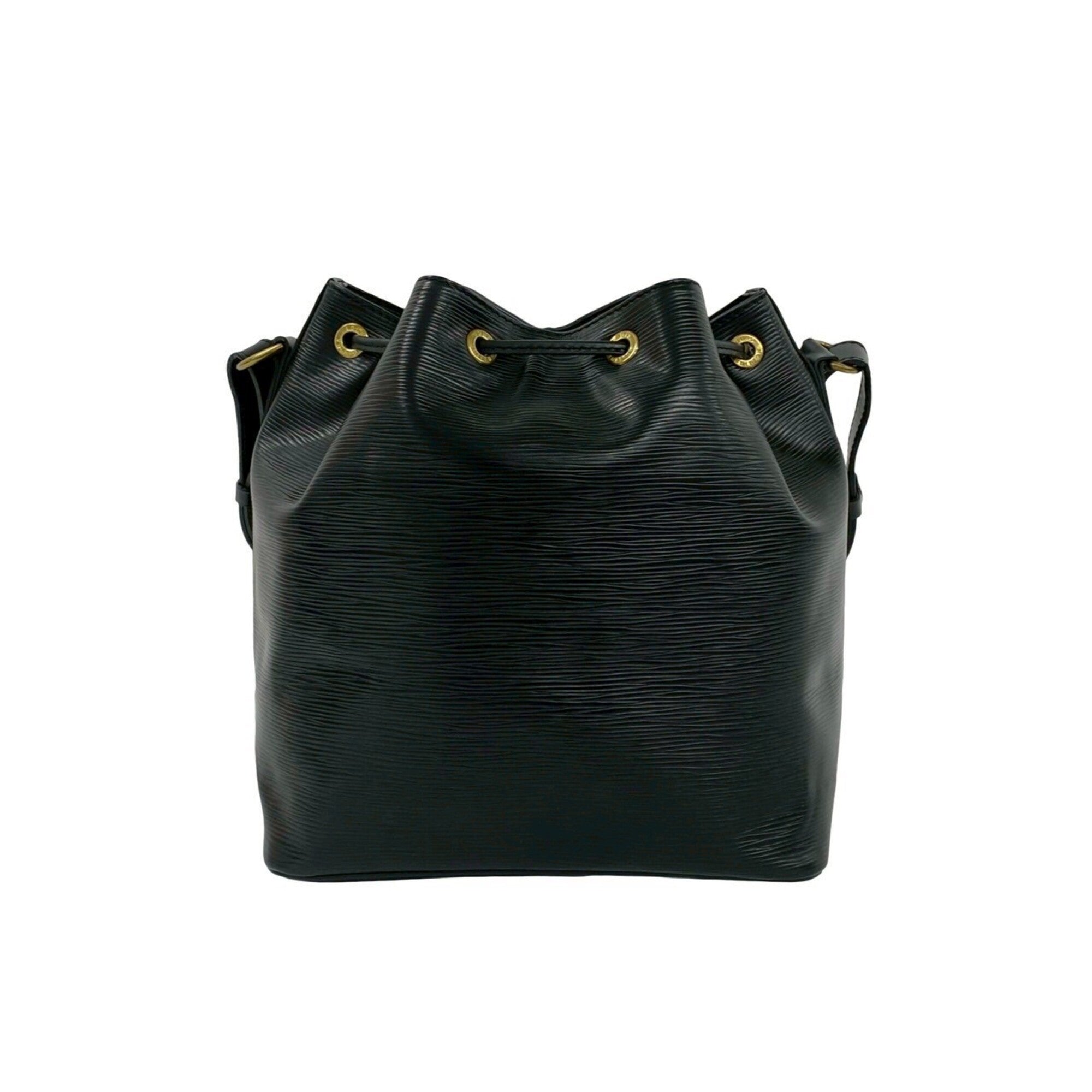 Louis Vuitton Black Leather Shoulder Bag (Pre-Owned)