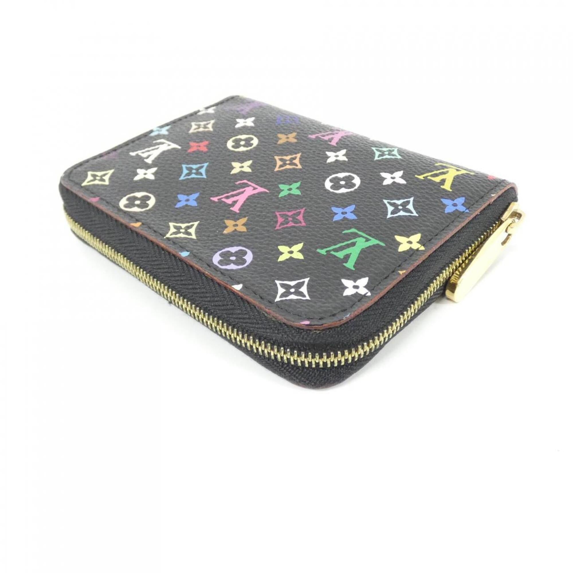 Louis Vuitton Black Violet Coated Canvas Coin Purse/Coin Case (Pre-Owned)