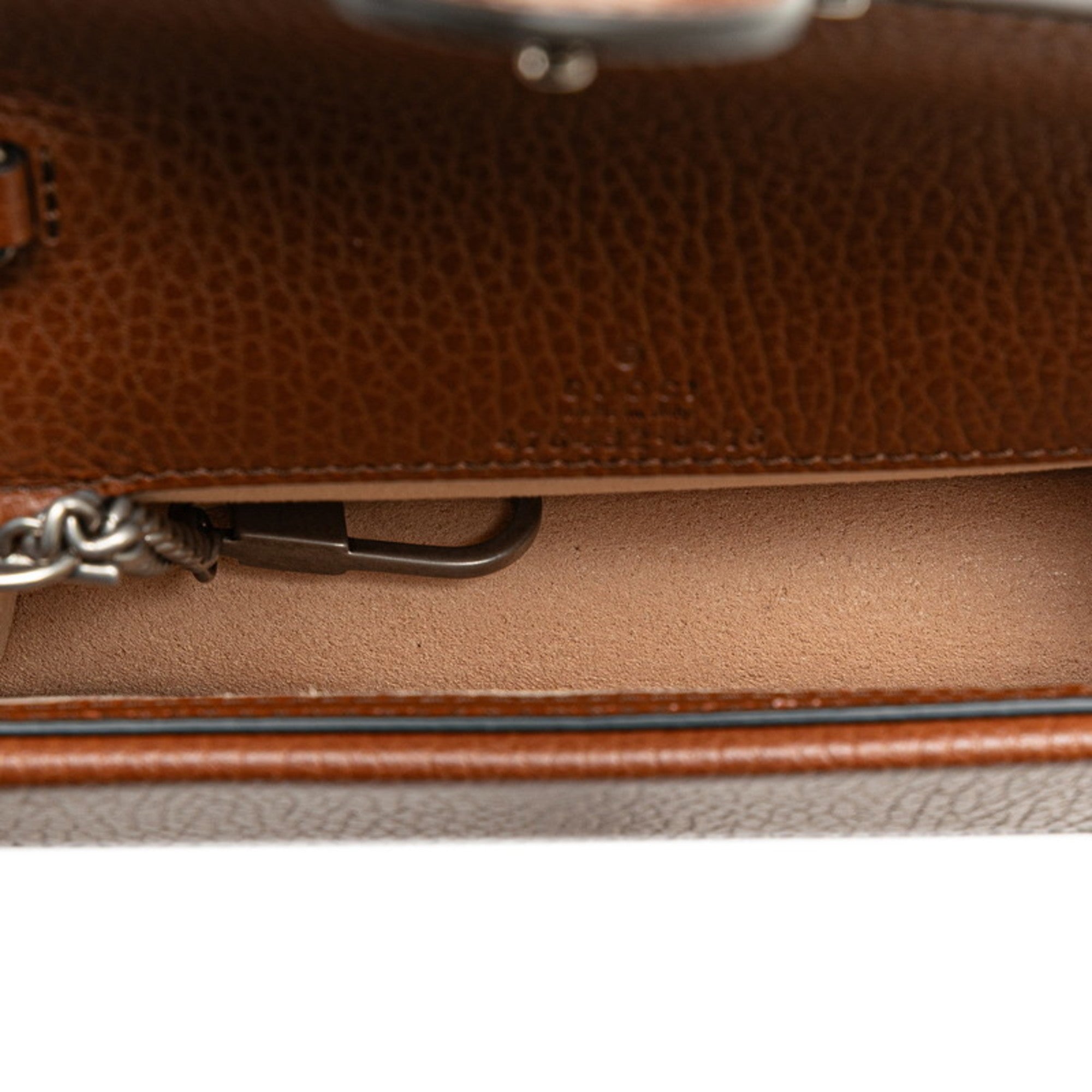 Gucci Brown Denim Leather Shoulder Bag (Pre-Owned)