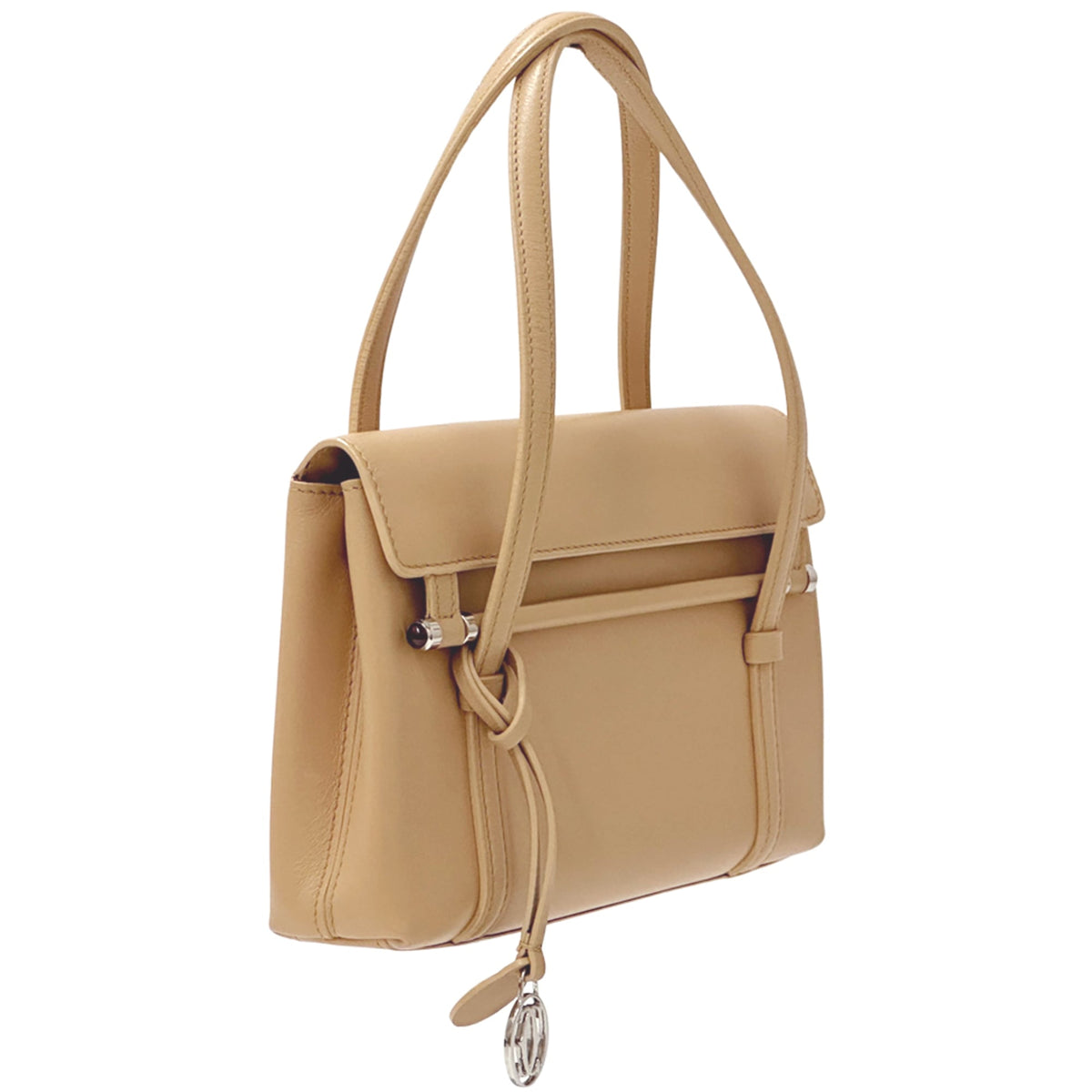 Cartier Beige Leather Handbag (Pre-Owned)
