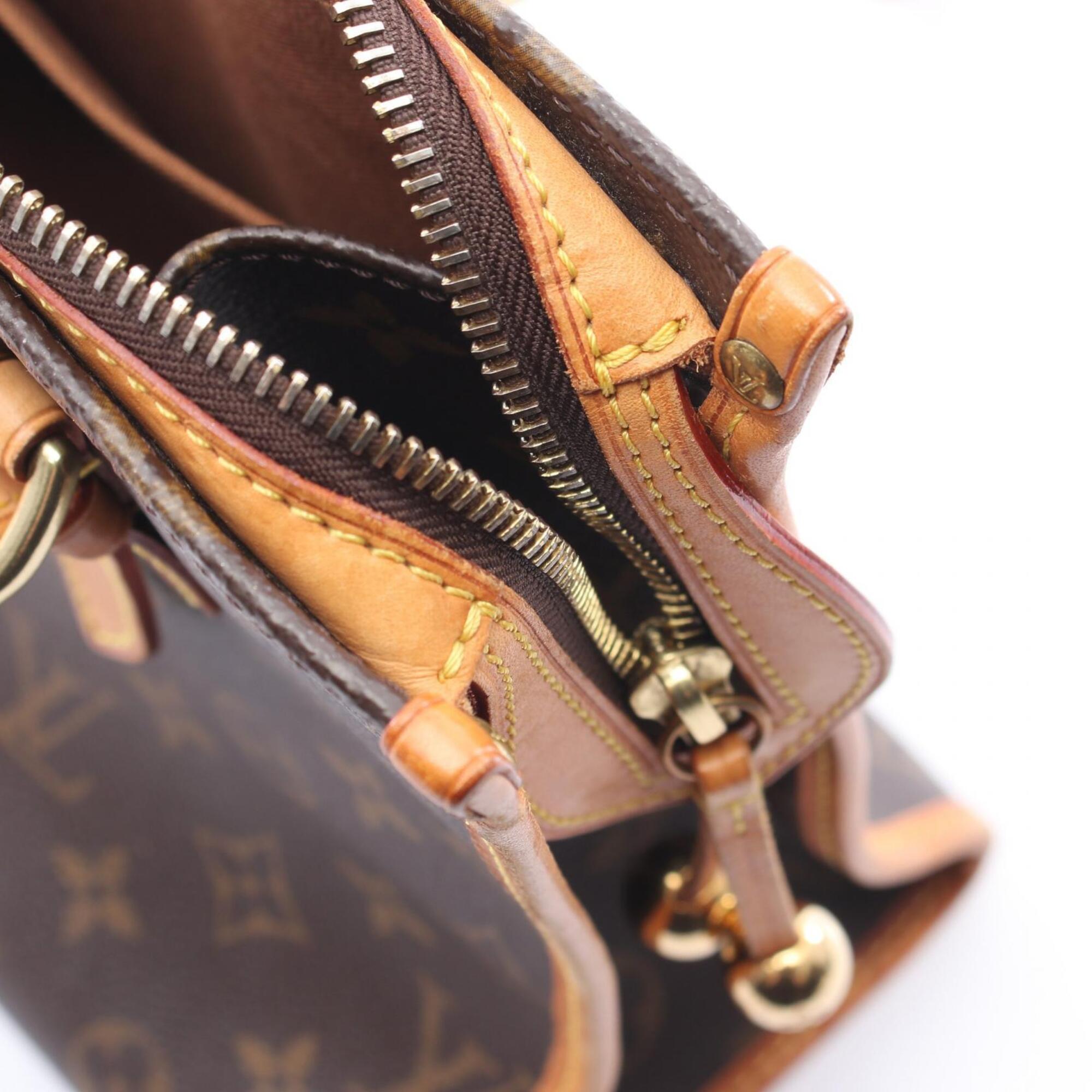 Louis Vuitton Brown Pvc Leather Handbag Tote Bag (Pre-Owned)