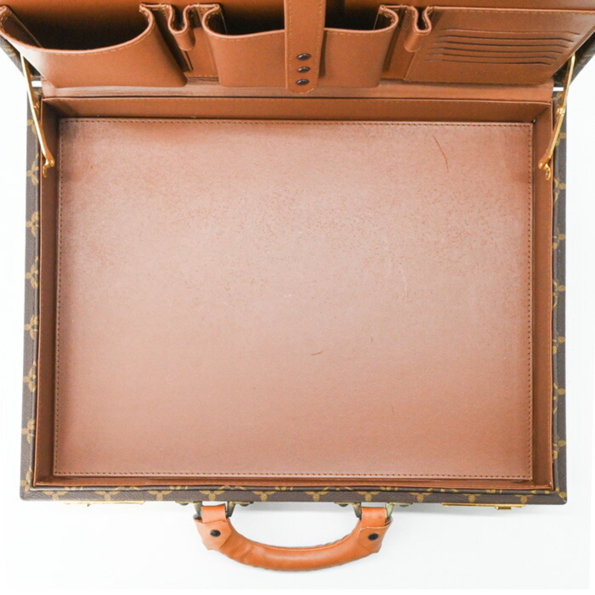 Louis Vuitton Brown Monogram Leather Attaché Case (Pre-Owned)