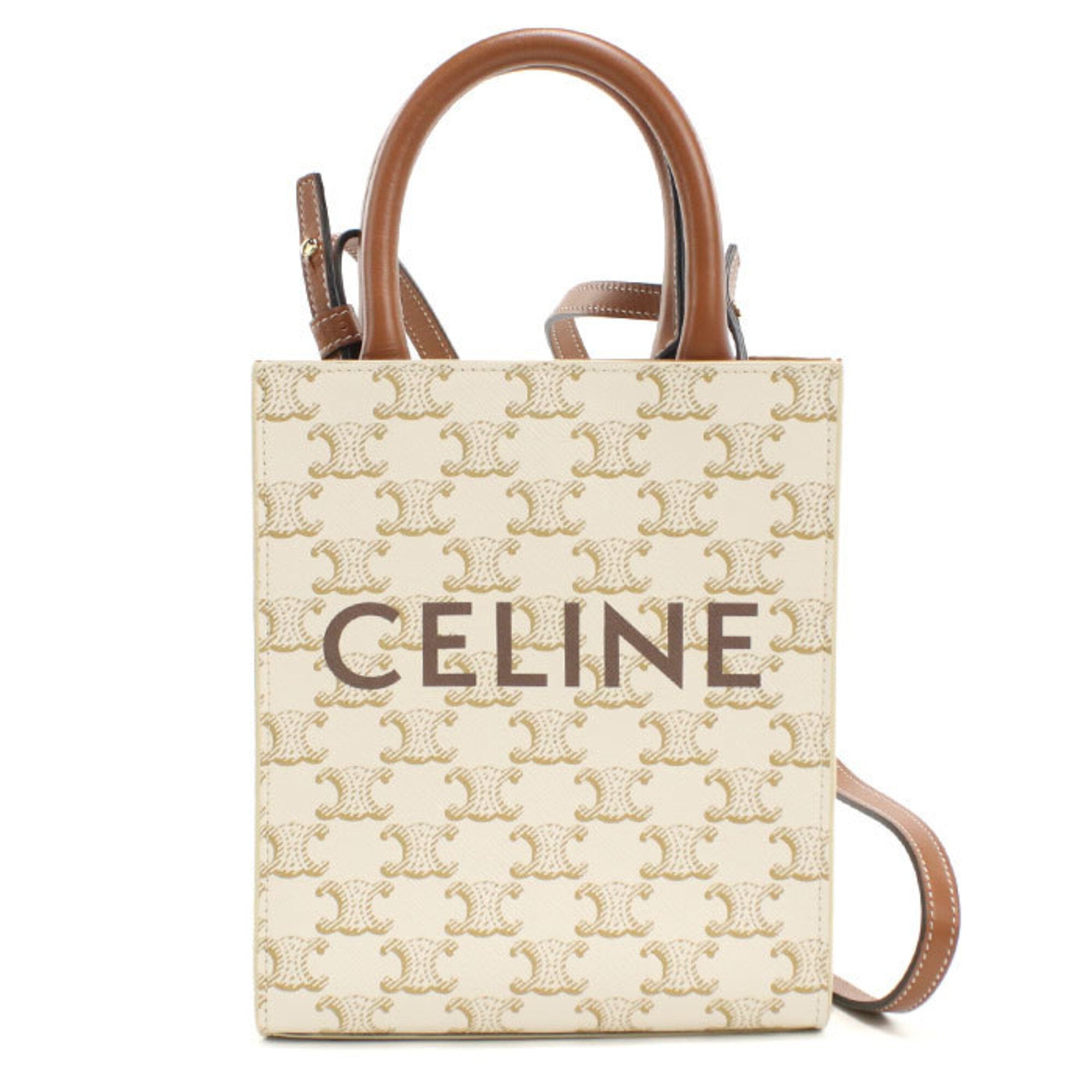 Celine White Pvc Handbag (Pre-Owned)