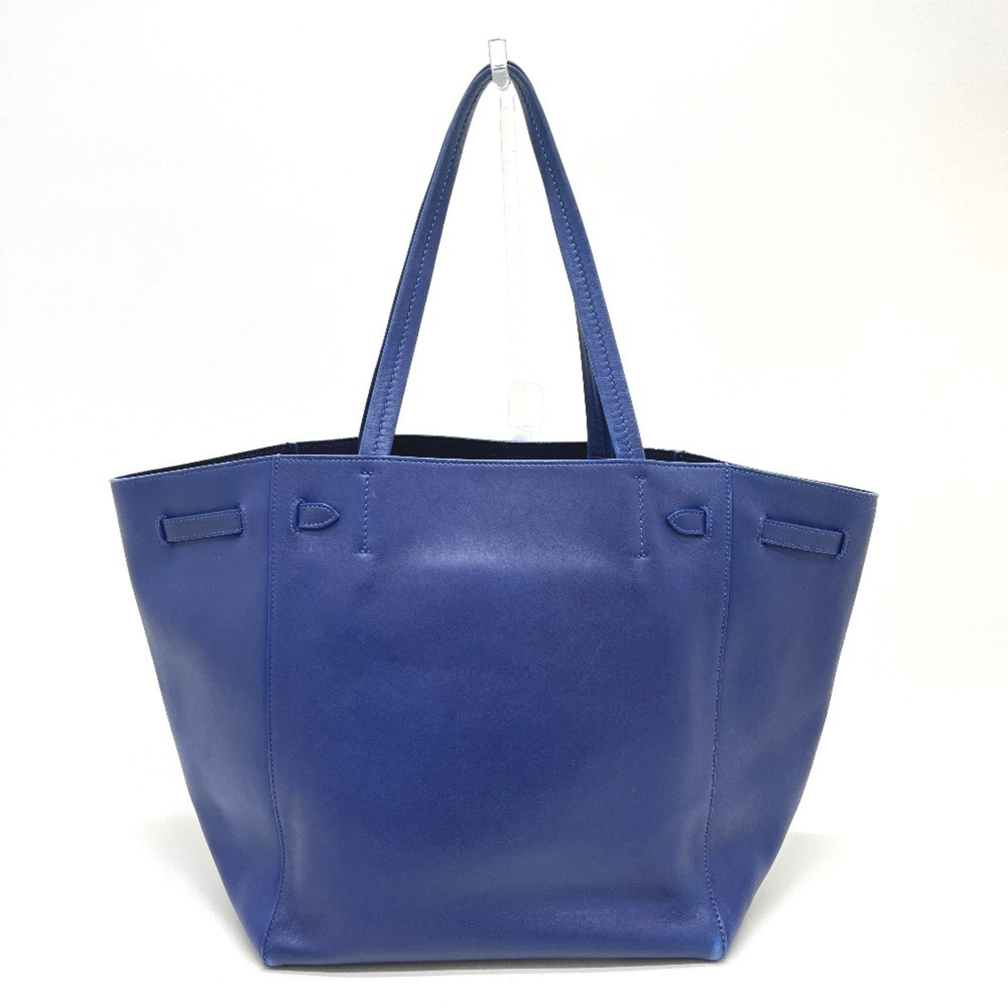 Celine Blue Leather Handbag Tote Bag (Pre-Owned)