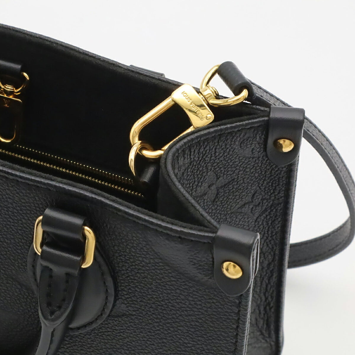 Louis Vuitton Black Monogram Noir Monogram Empreinte Handbag Shoulder Bag (Pre-Owned)