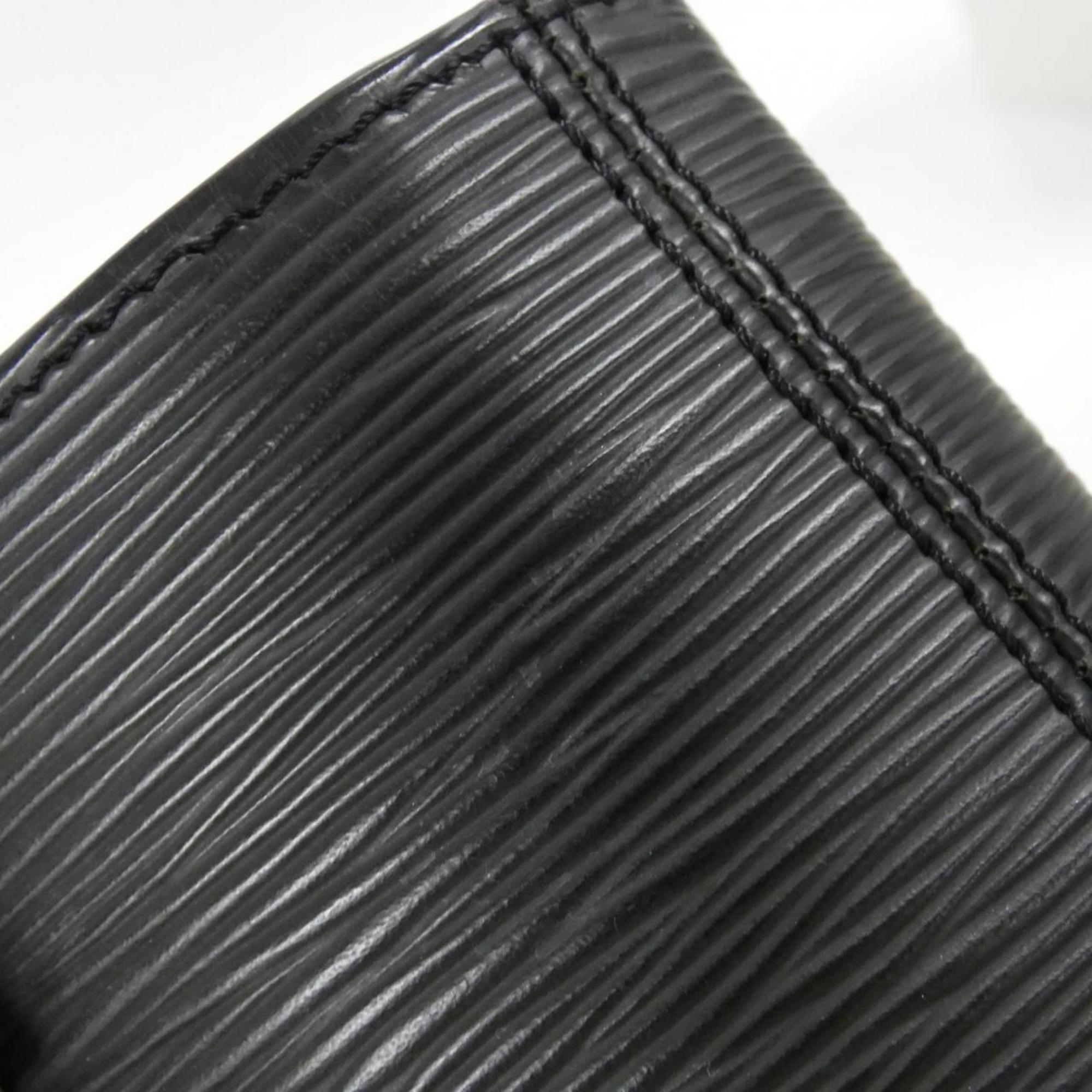 Louis Vuitton Black Leather Handbag (Pre-Owned)