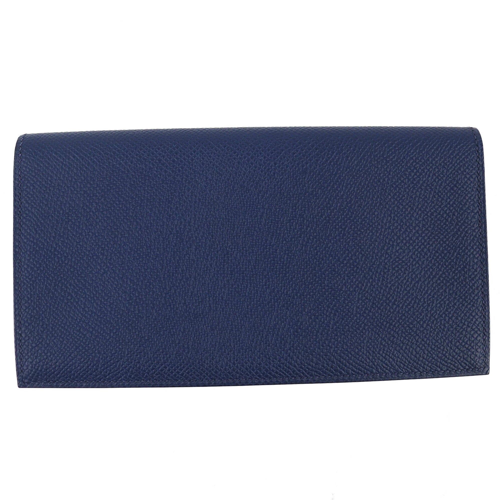 Hermes Mc2 Navy Epsom Leather Wallet (Bi-Fold) (Pre-Owned)