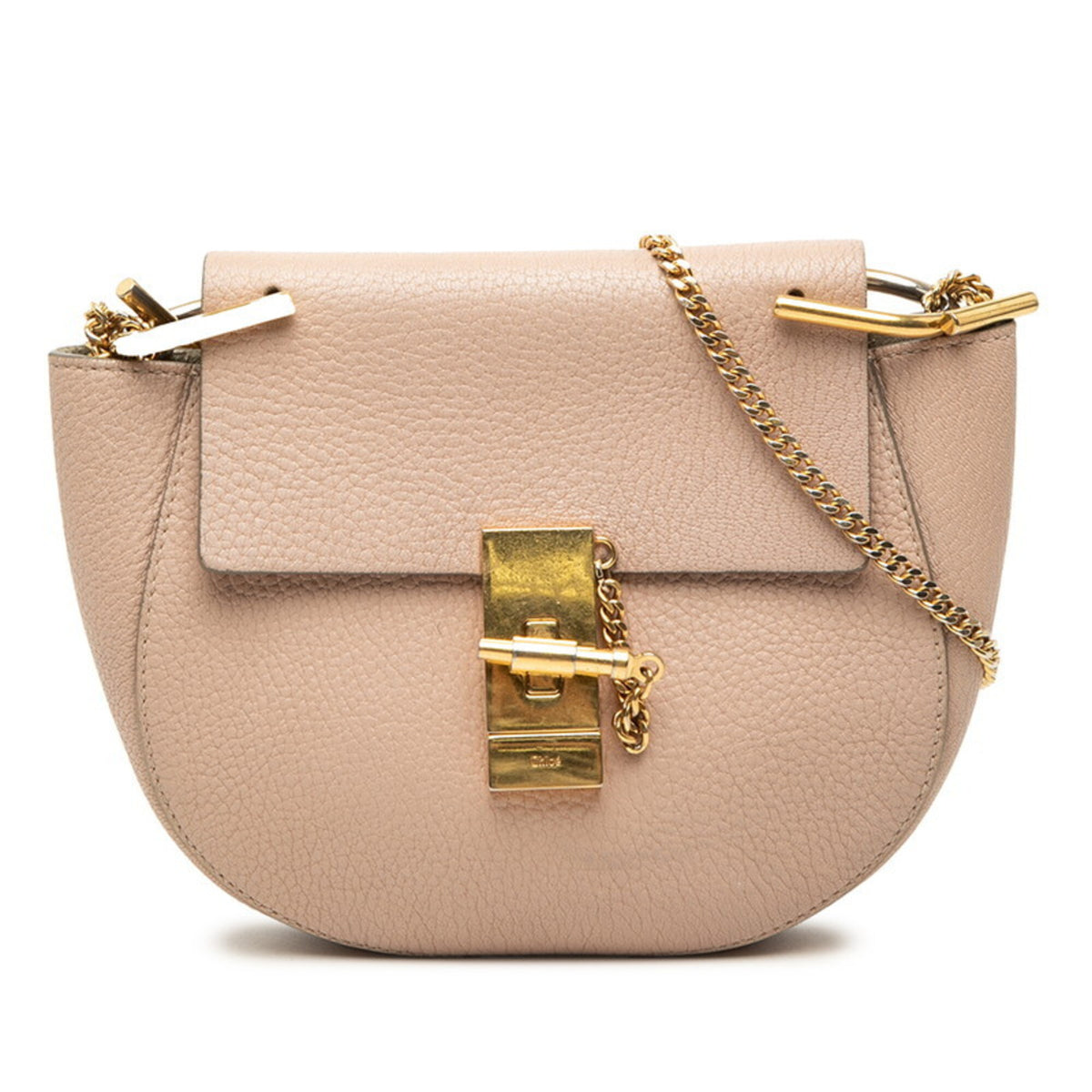 Chloé Drew Pink Leather Shoulder Bag (Pre-Owned)