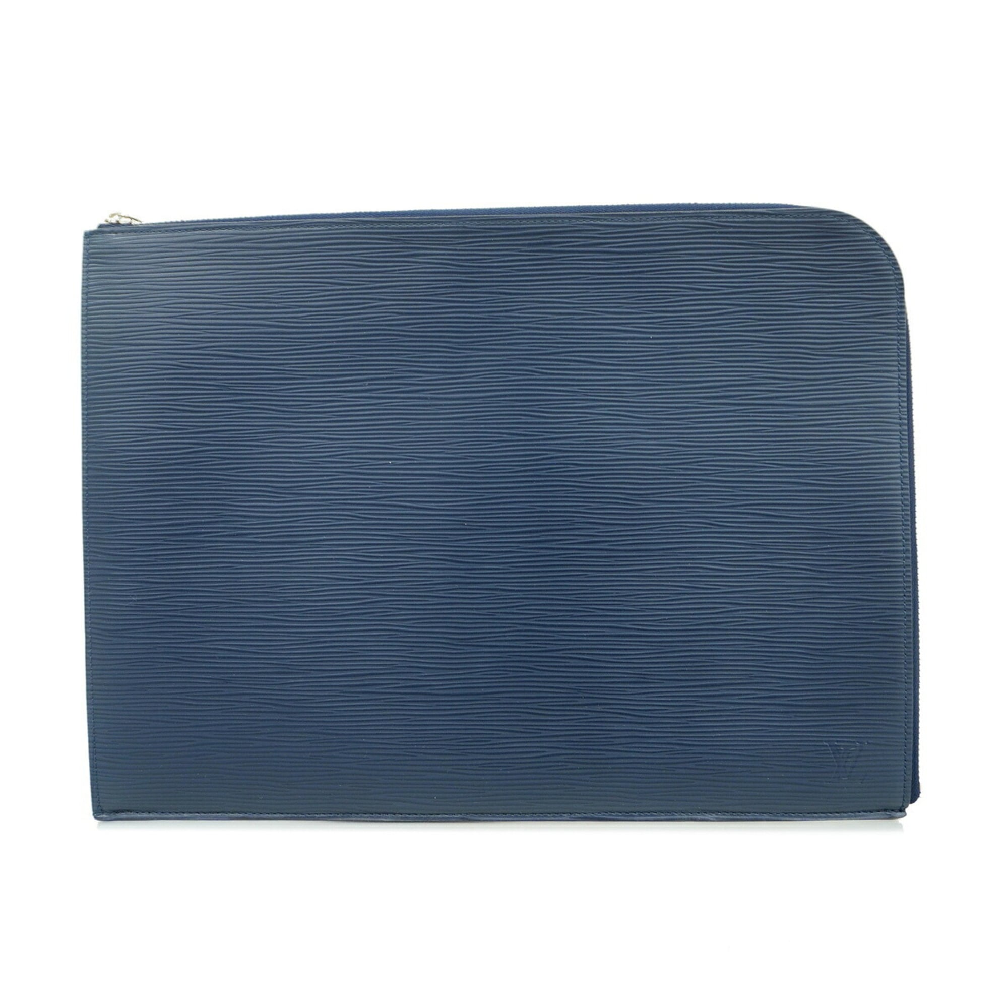 Louis Vuitton Navy Blue Clutch Bag (Pre-Owned)