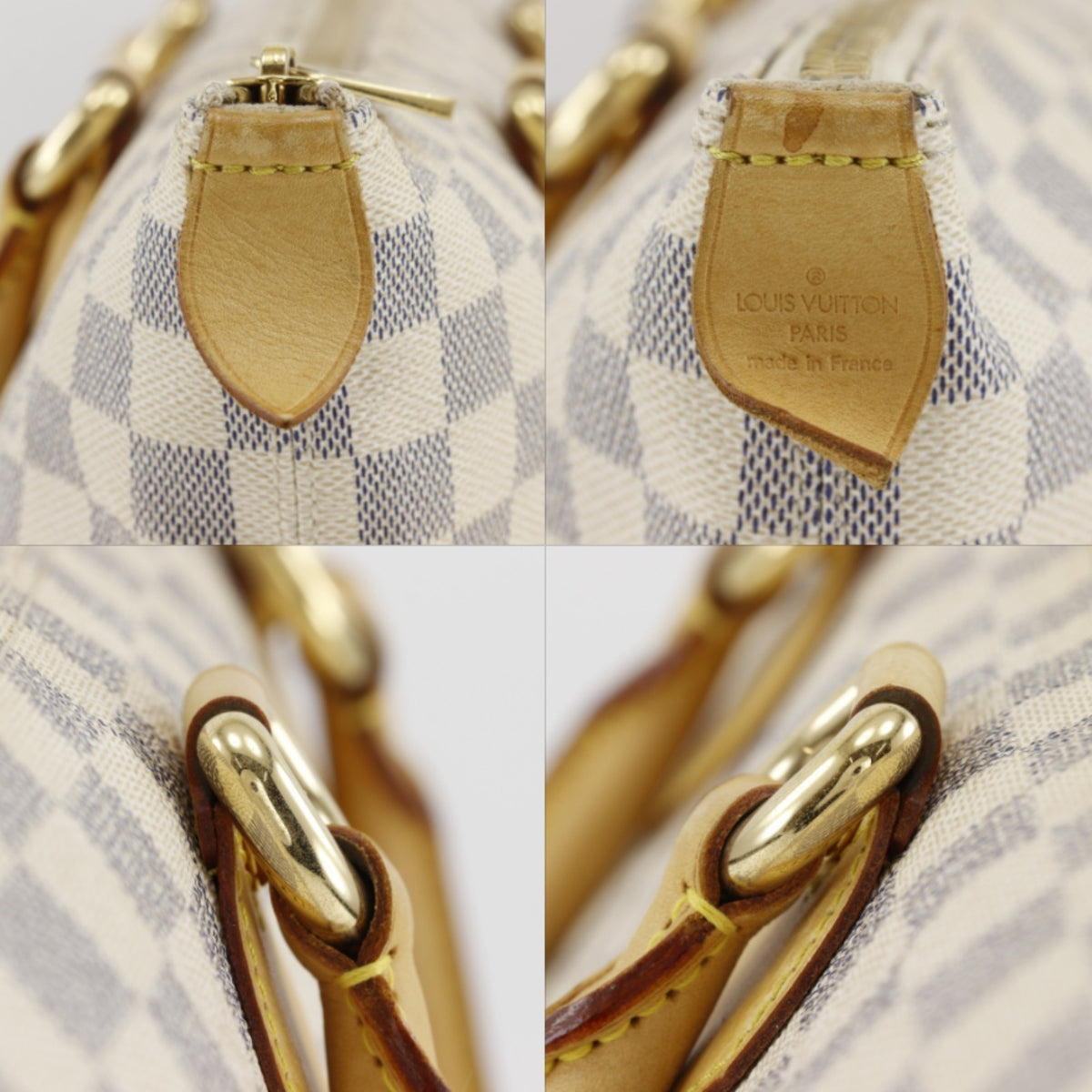 Louis Vuitton White Damier Azur Tote Bag (Pre-Owned)