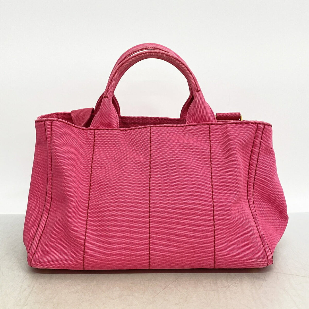 Prada Pink Canvas Tote Bag (Pre-Owned)