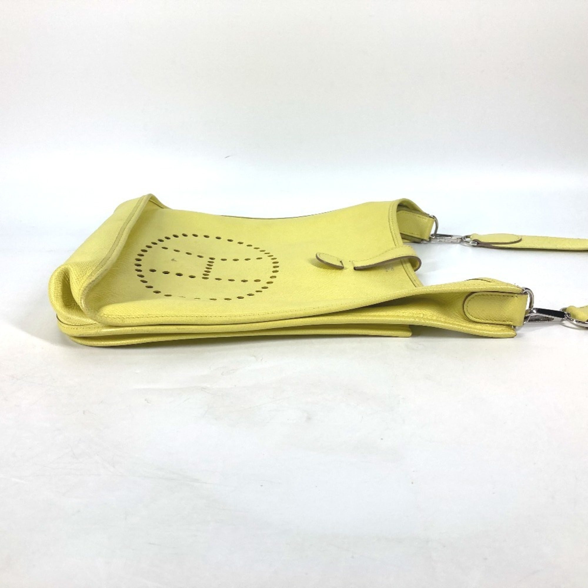 Hermes Lime Lime Yellow Yellow Epsom Leather Shoulder Bag (Pre-Owned)