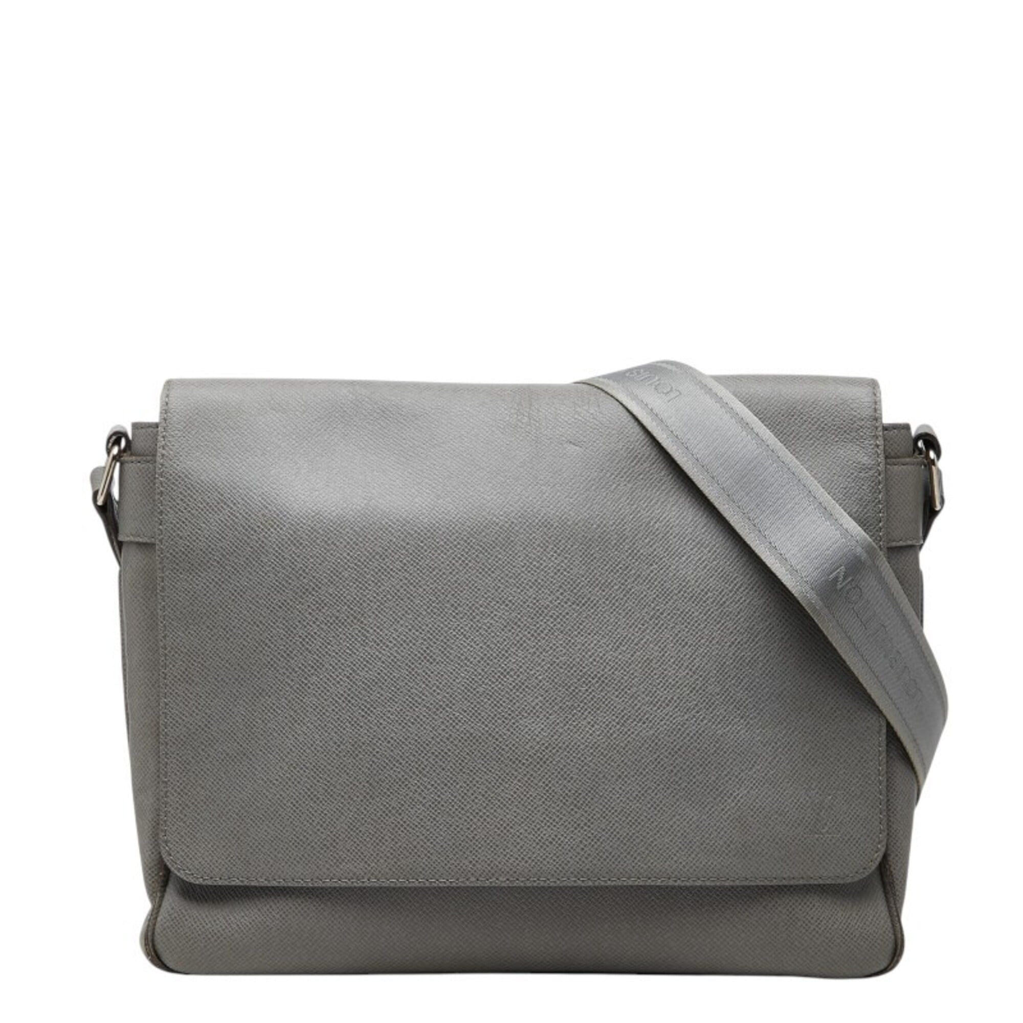 Louis Vuitton Glacier Gray Leather Shoulder Bag (Pre-Owned)