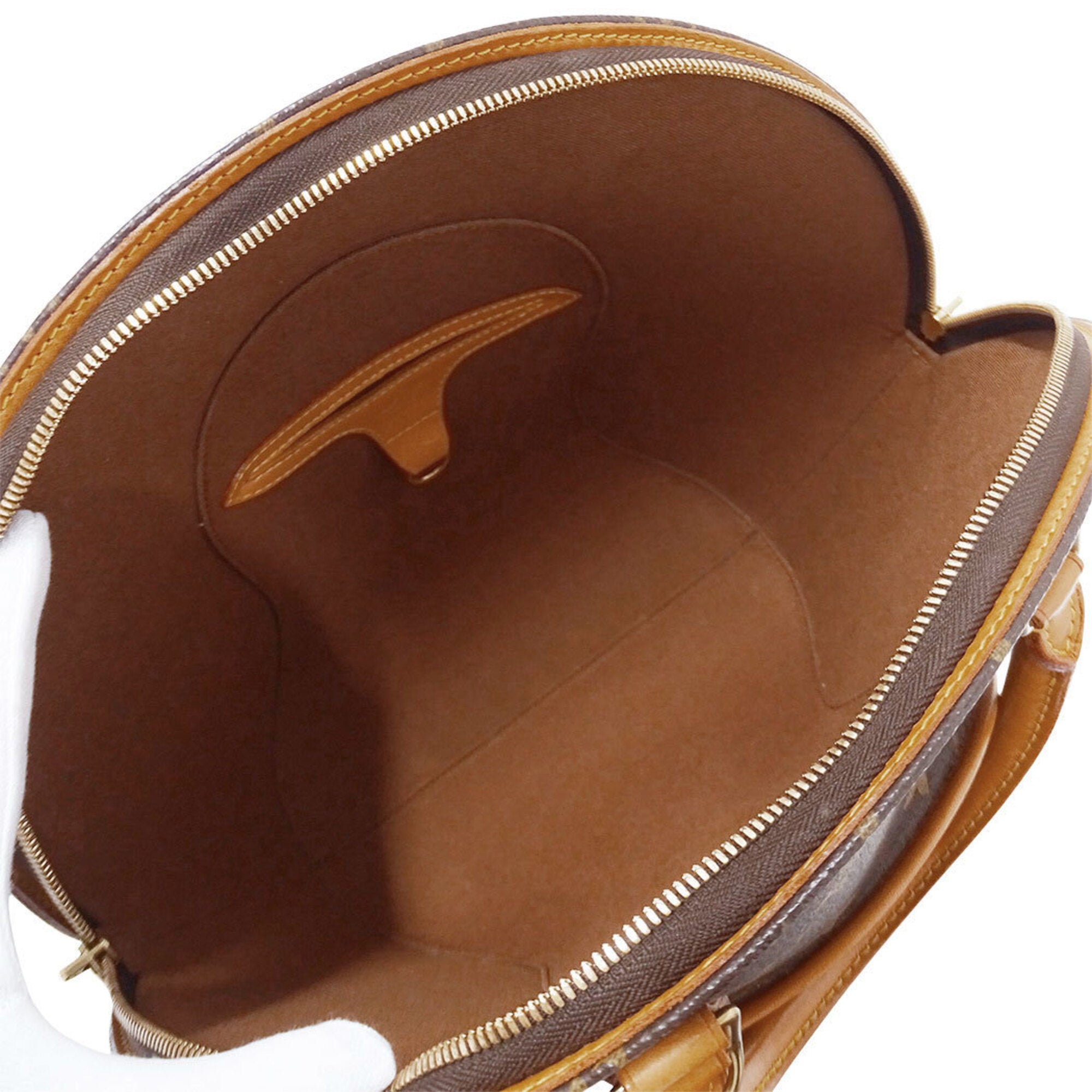 Louis Vuitton Brown Monogram Canvas Handbag (Pre-Owned)