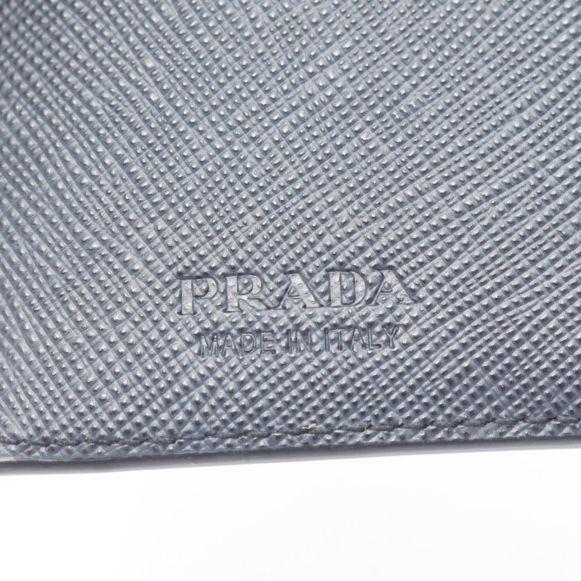 Prada Navy Saffiano Wallet (Bi-Fold) (Pre-Owned)