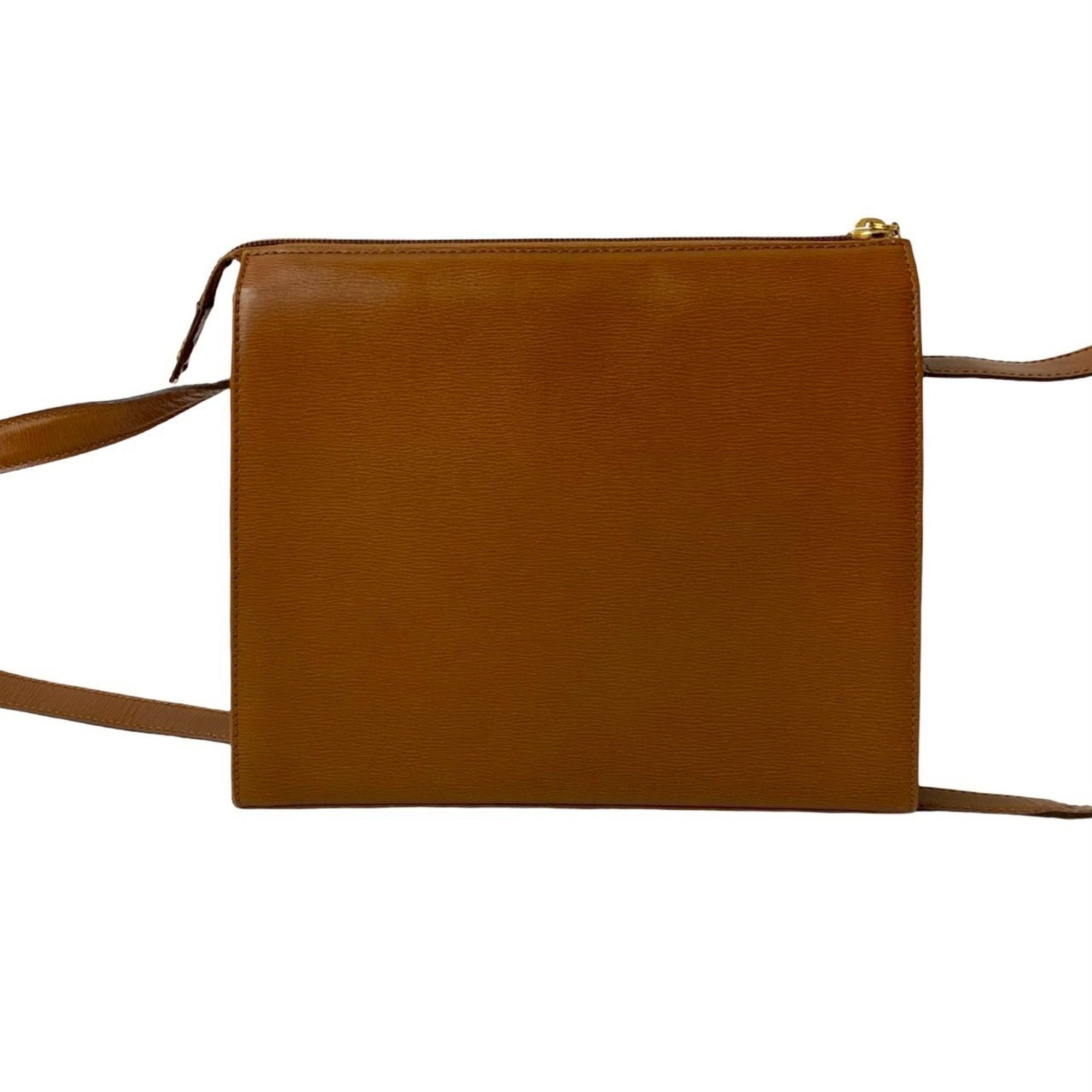 Christian Dior Brown Leather Pochette Shoulder Bag (Pre-Owned)