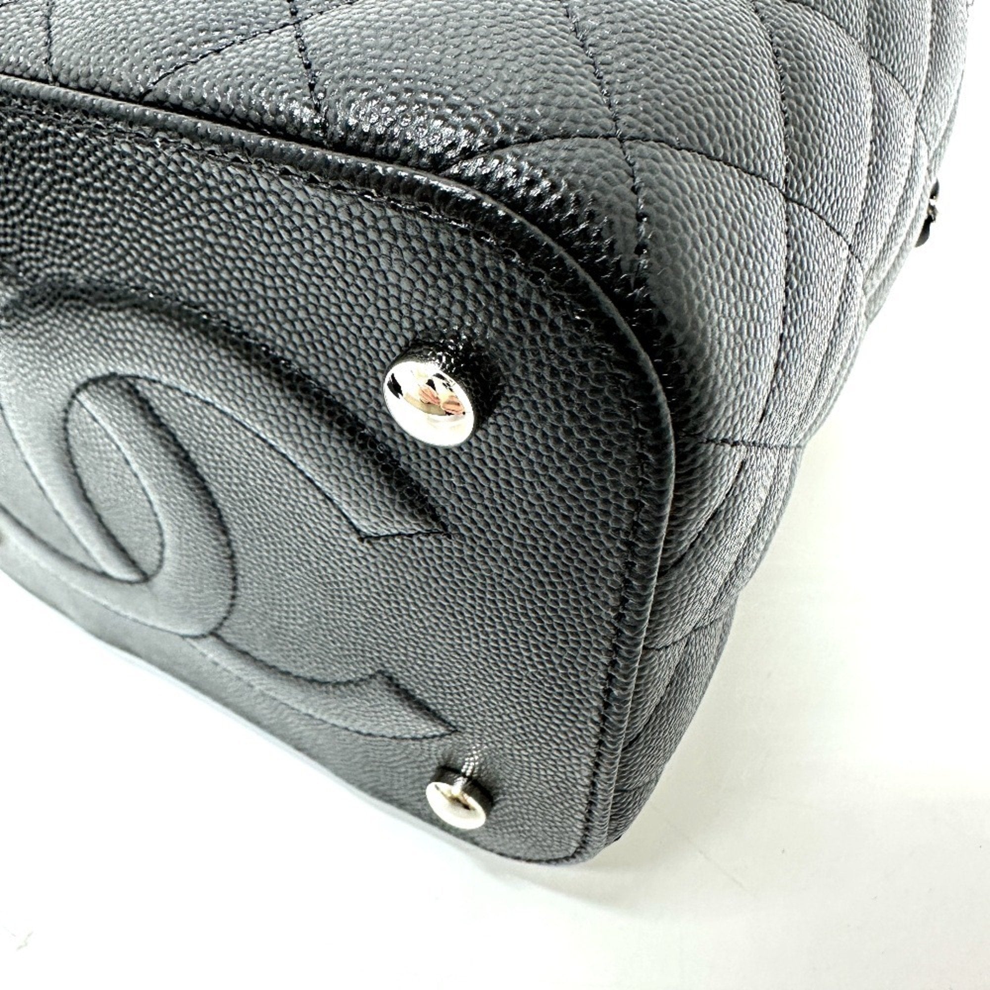 Chanel Black Caviar Leather Vanity Bag (Pre-Owned)