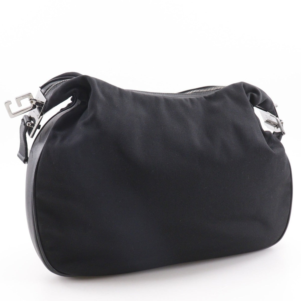 Gucci Black Nylon Canvas Shoulder Bag (Pre-Owned)