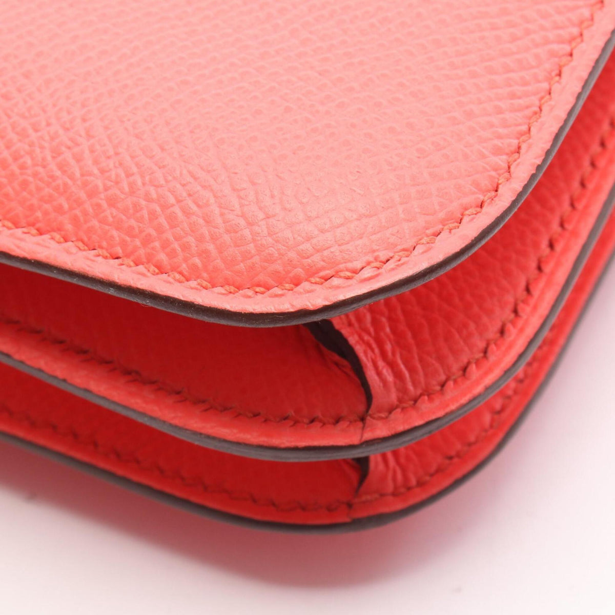 Hermes Red Color Epsom Leather Handbag Shoulder Bag (Pre-Owned)