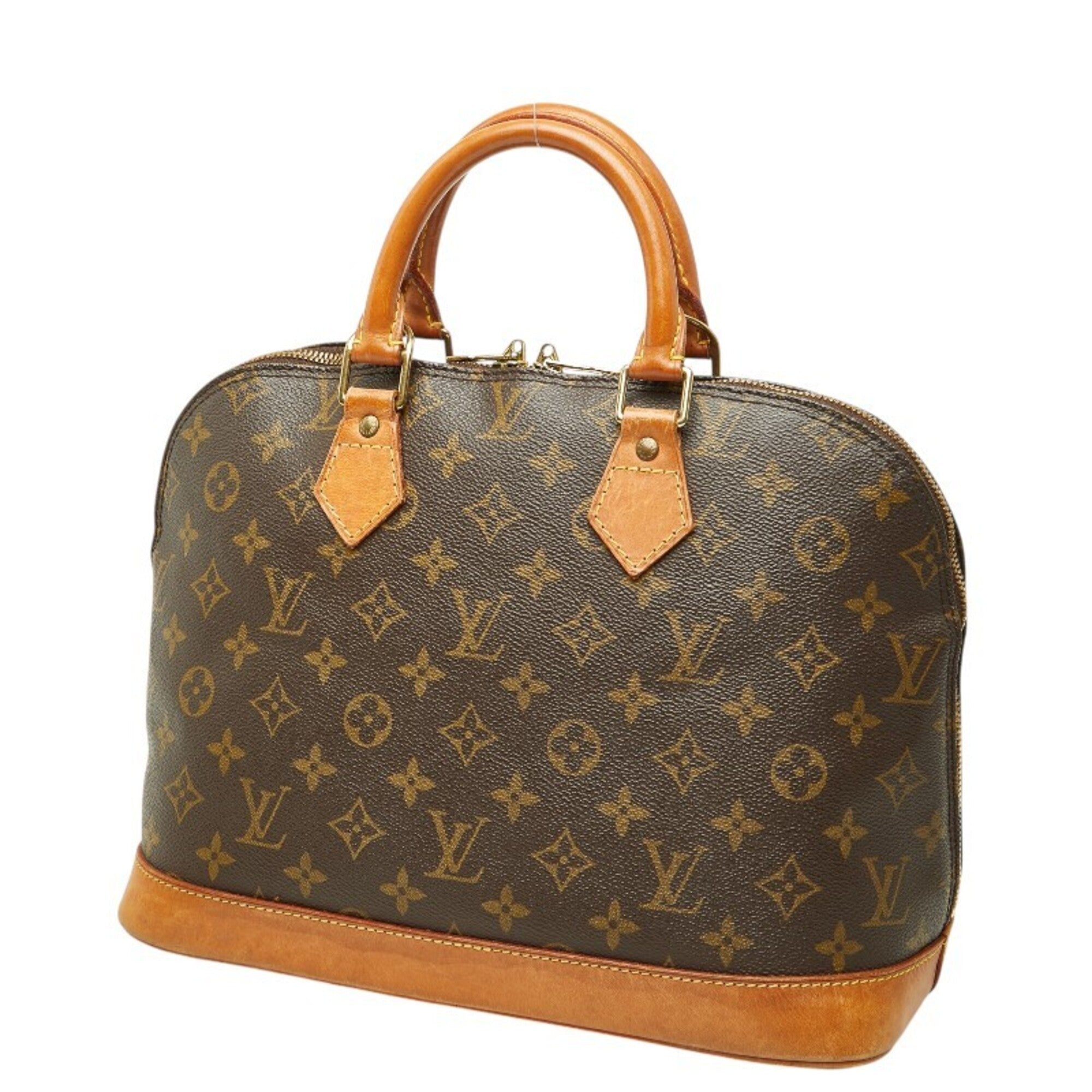 Louis Vuitton Brown Pvc Leather Handbag (Pre-Owned)