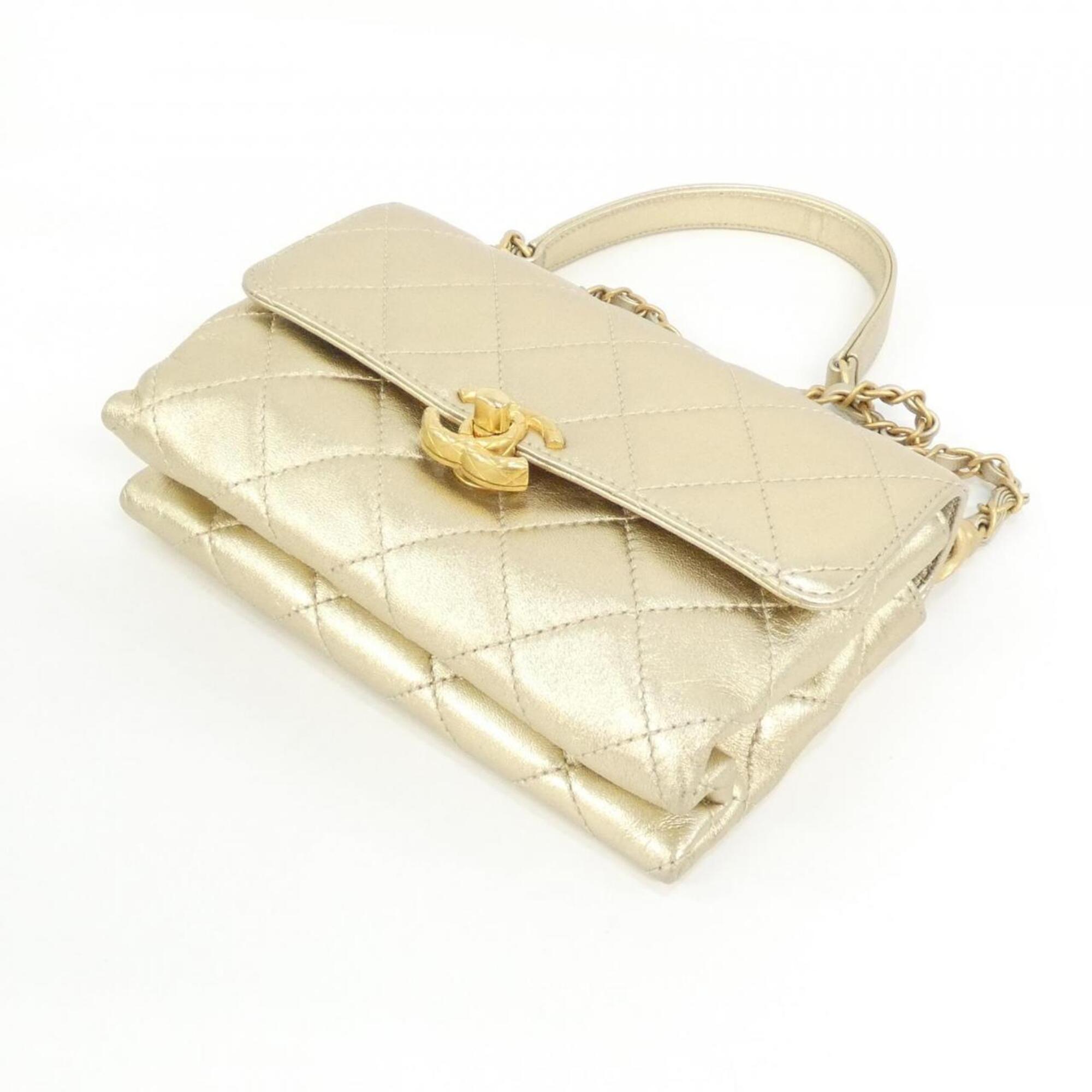 Chanel Gold Handbag (Pre-Owned)