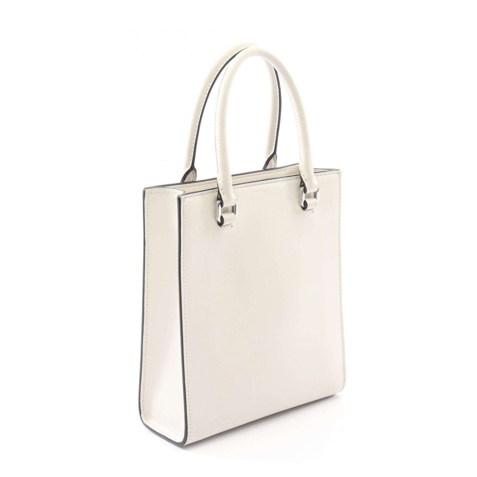 Prada White Leather Handbag (Pre-Owned)