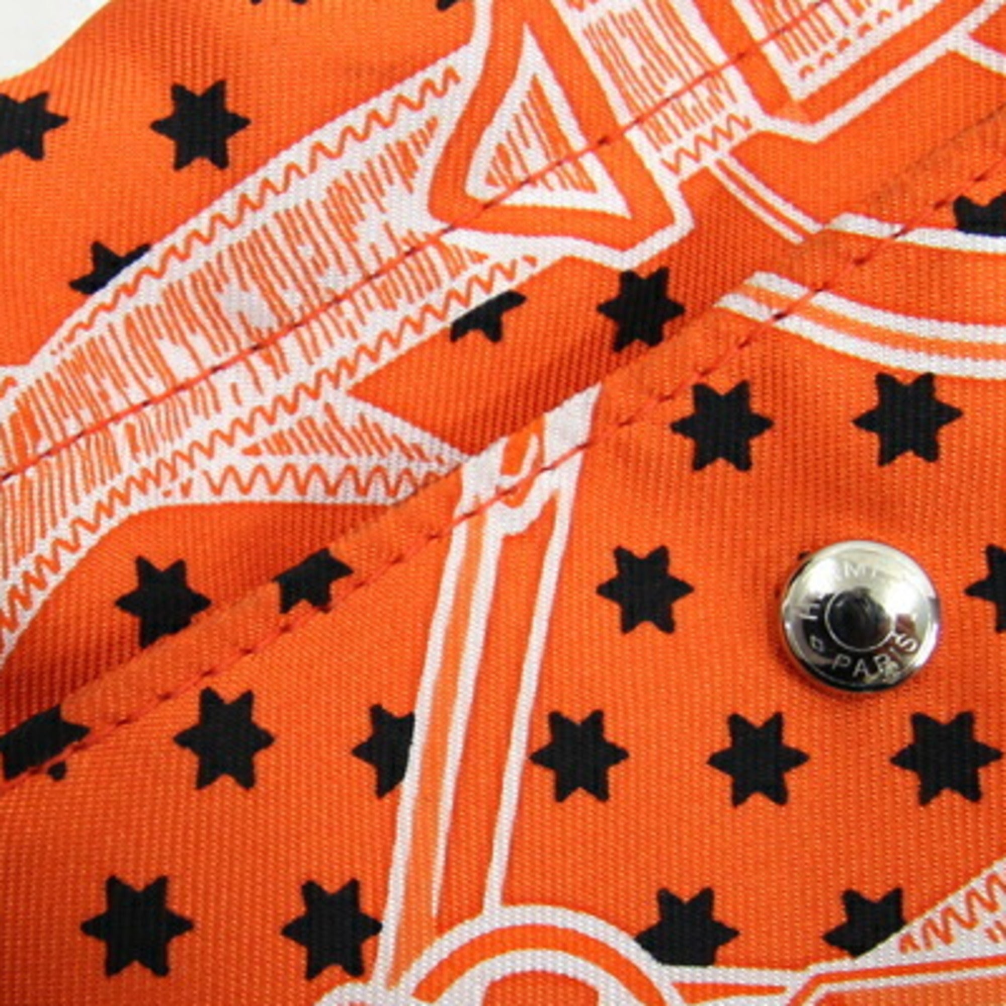 Hermes Orange Silk Pouch (Pre-Owned)