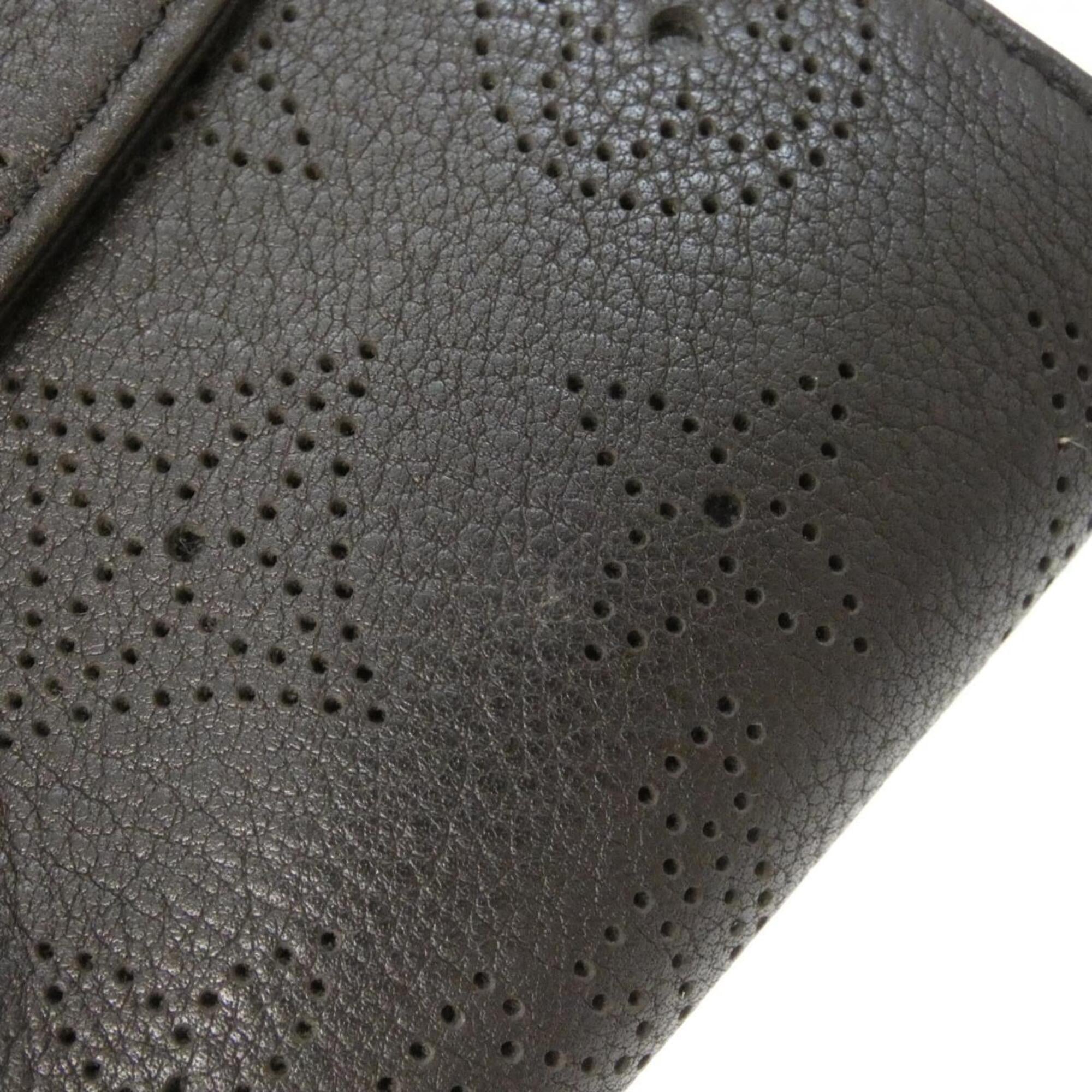 Louis Vuitton Brown Chocolat Mahina Leather Wallet (Tri-Fold) (Pre-Owned)