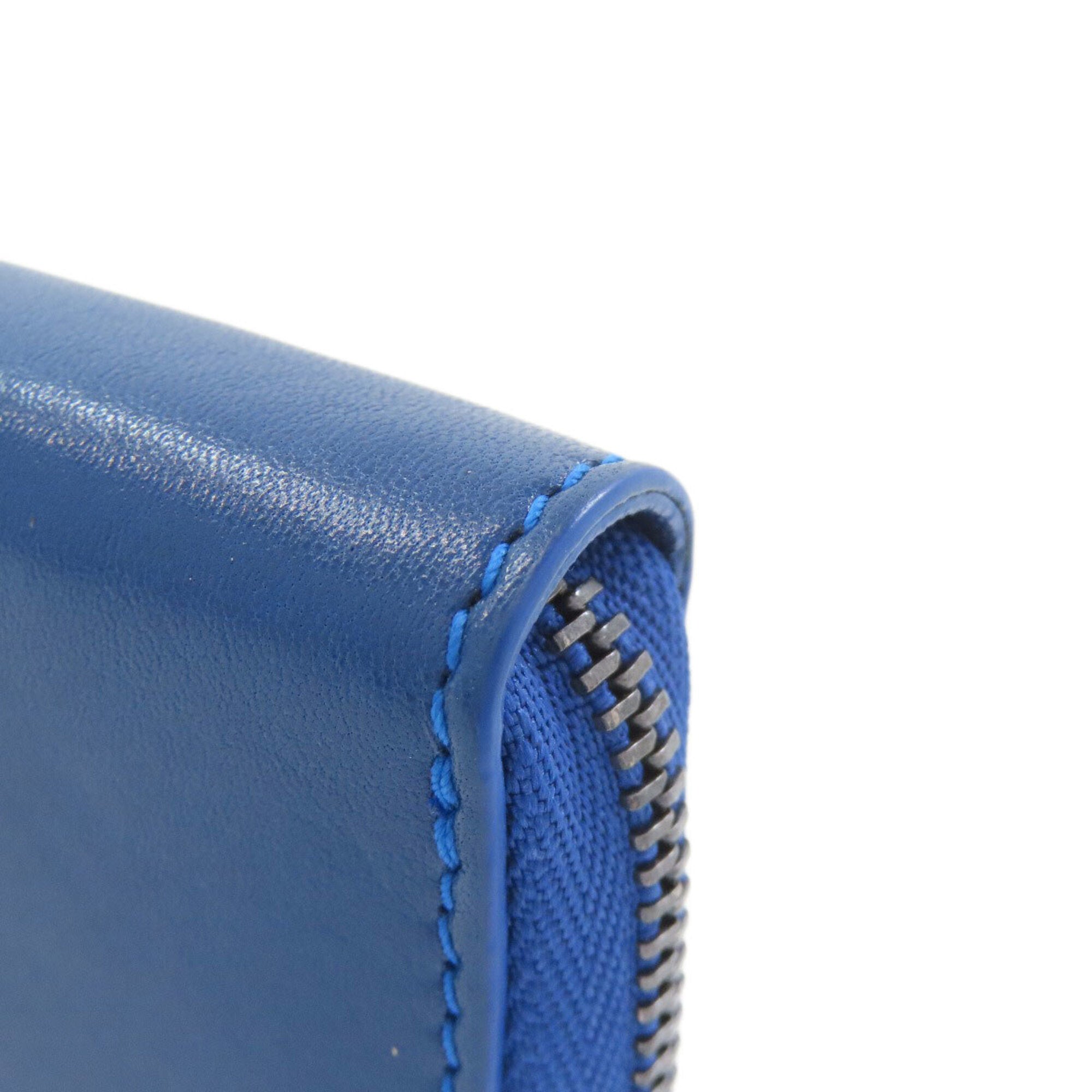 Jimmy Choo Blue Leather Coin Purse/Coin Case (Pre-Owned)