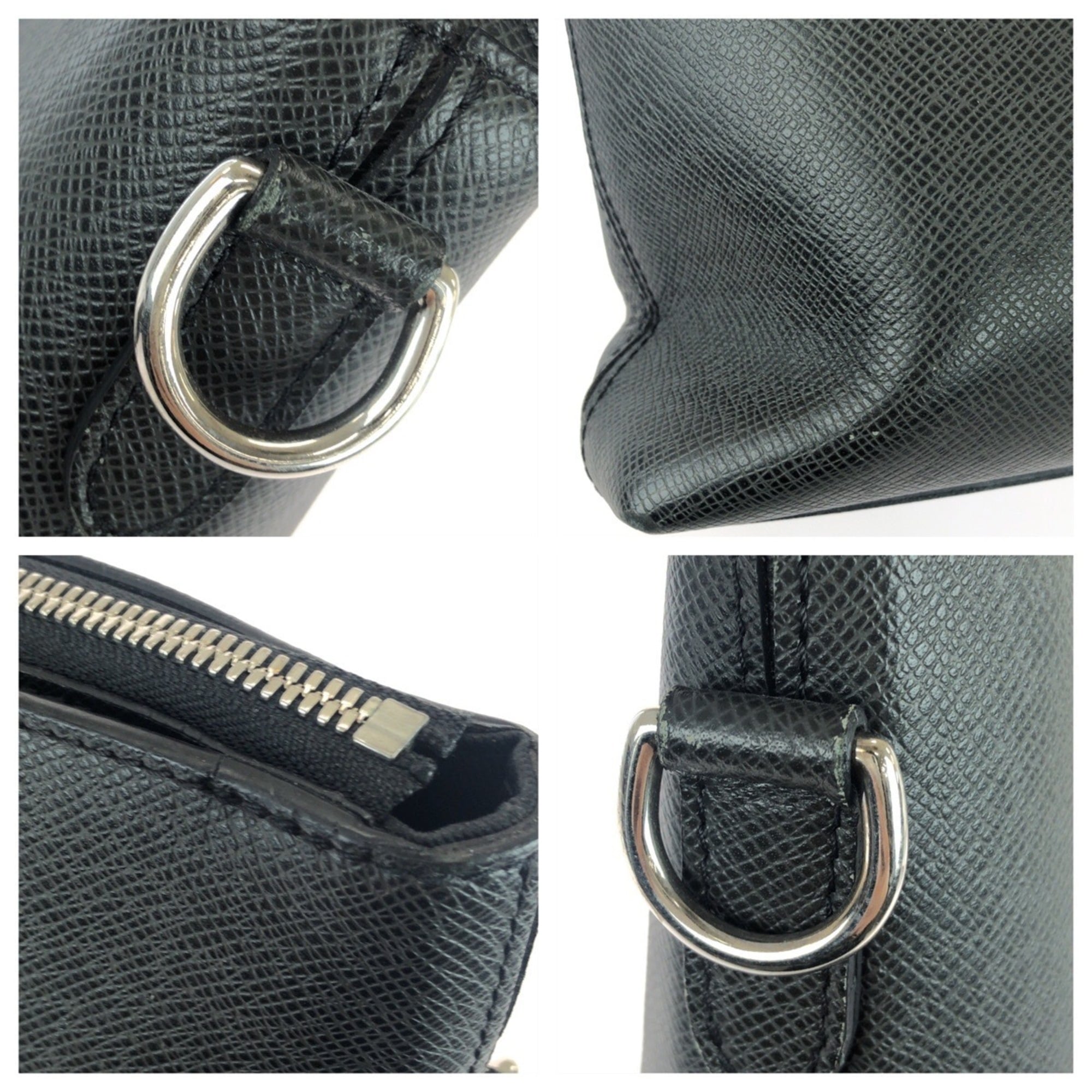 Louis Vuitton Black Leather Briefcase (Pre-Owned)