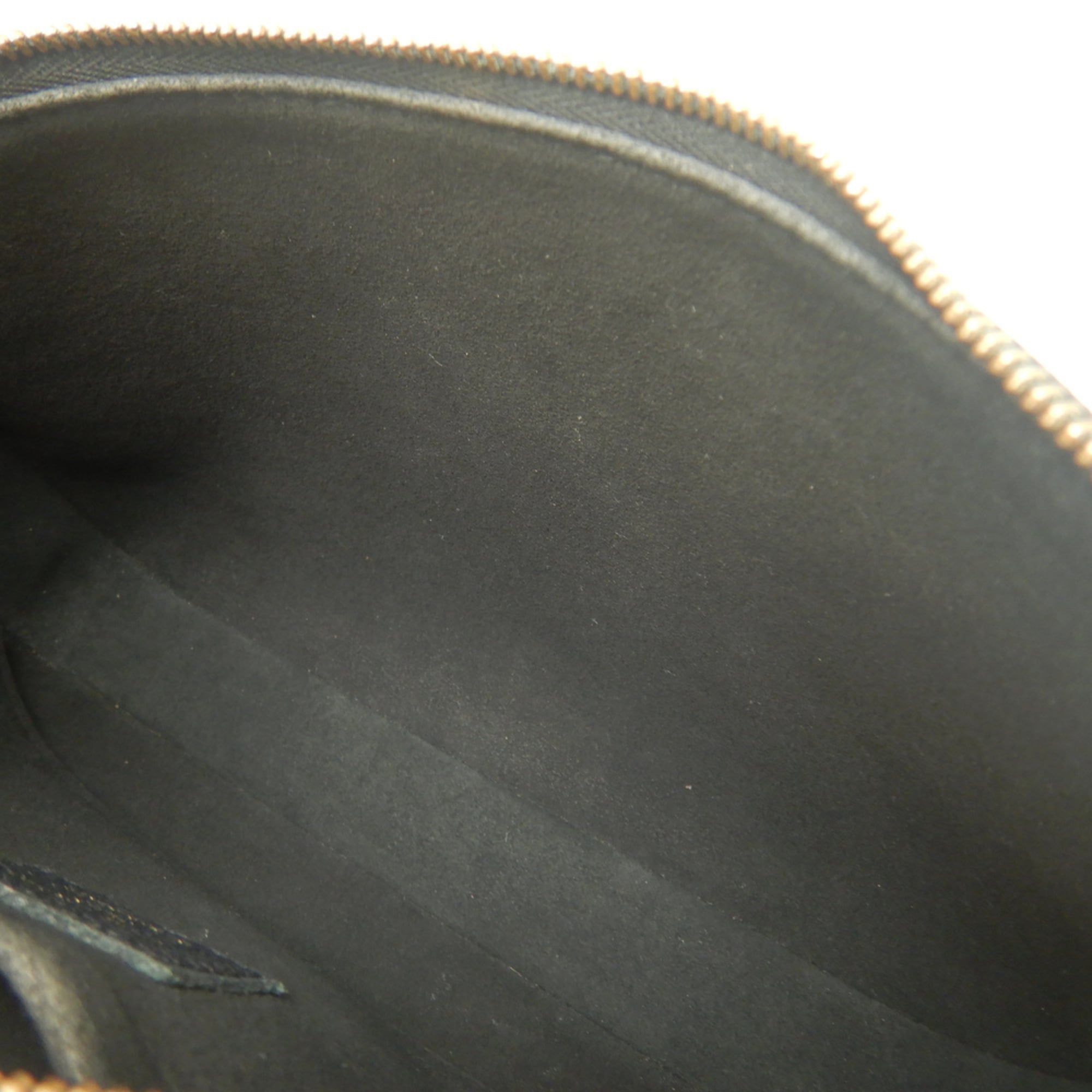 Louis Vuitton Noir Leather Pochette Pouch Shoulder Bag (Pre-Owned)