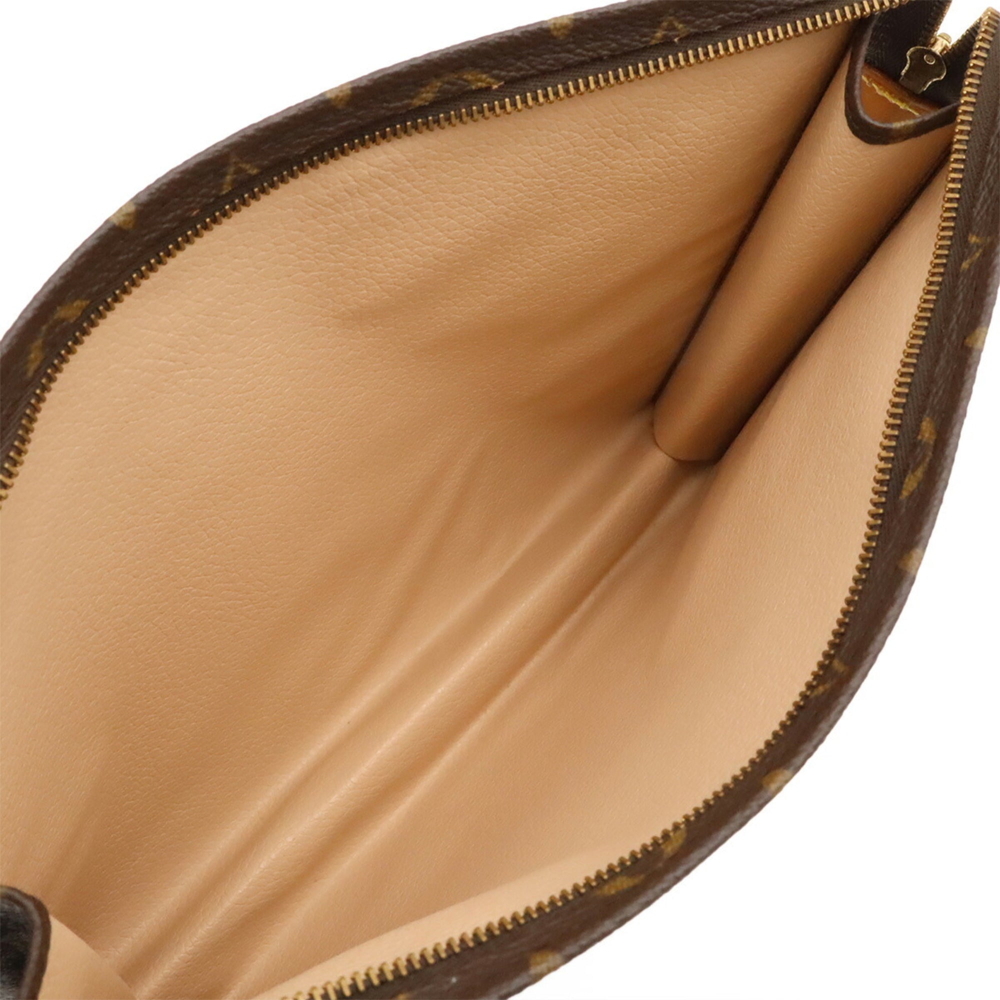 Louis Vuitton Brown Monogram Canvas Pochette Pouch (Pre-Owned)