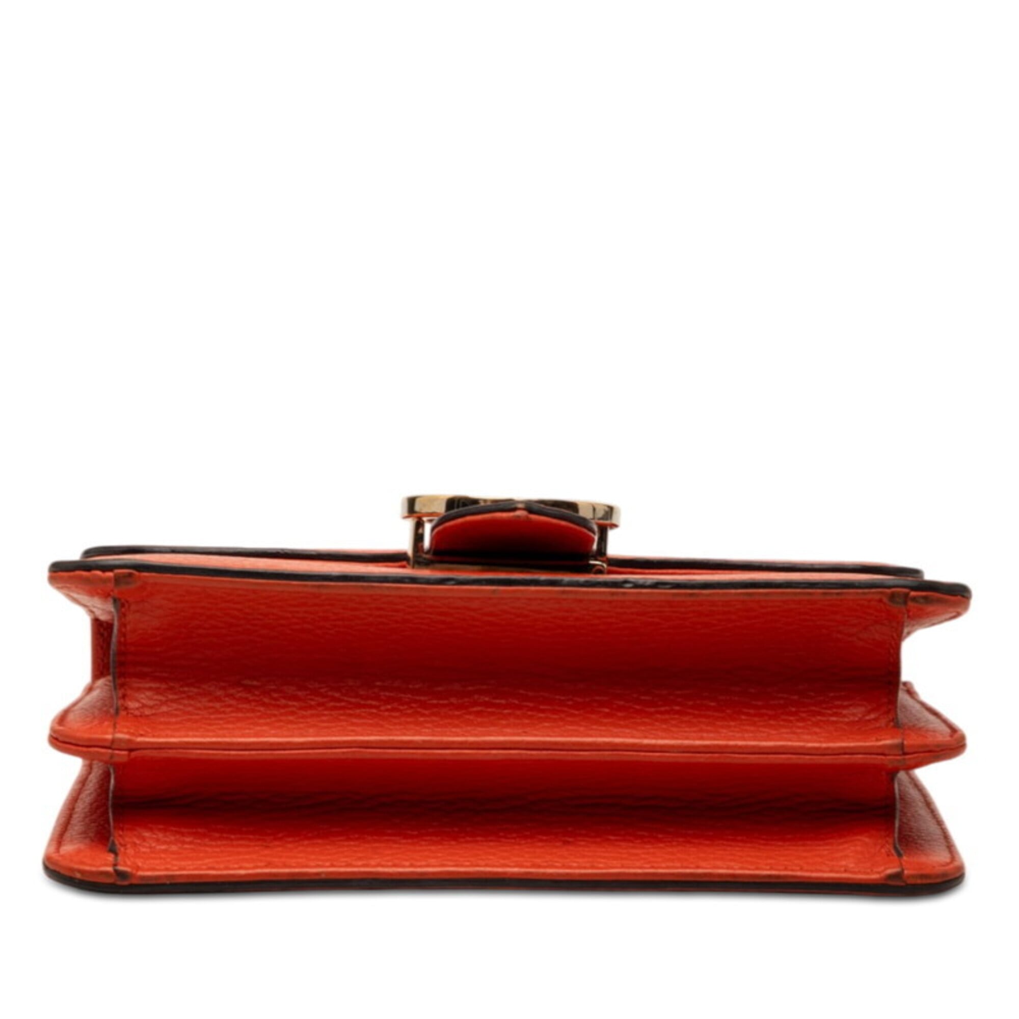 Gucci Orange Leather Shoulder Bag (Pre-Owned)