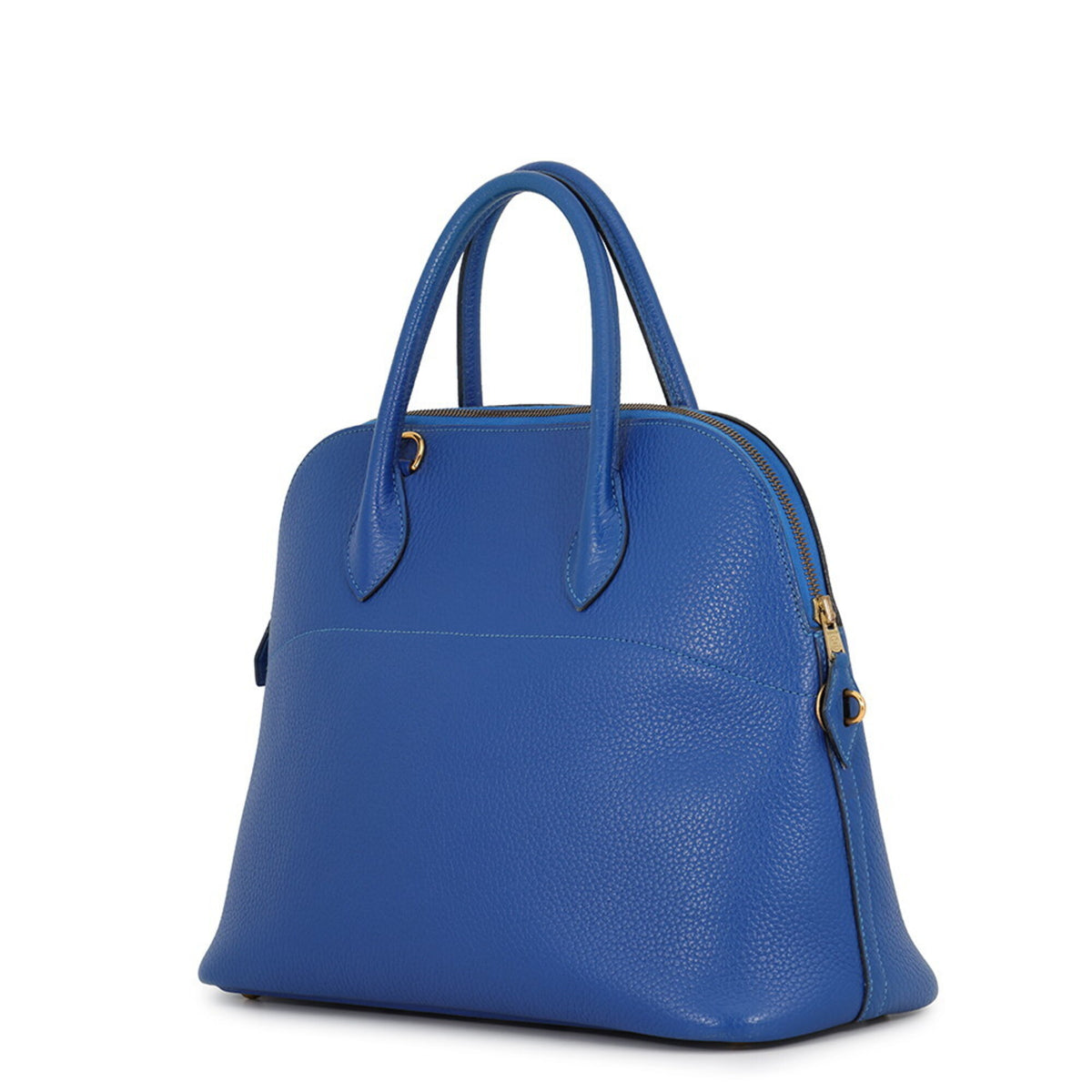 Hermes Bolide Blue Ardennes Leather Handbag Shoulder Bag (Pre-Owned)