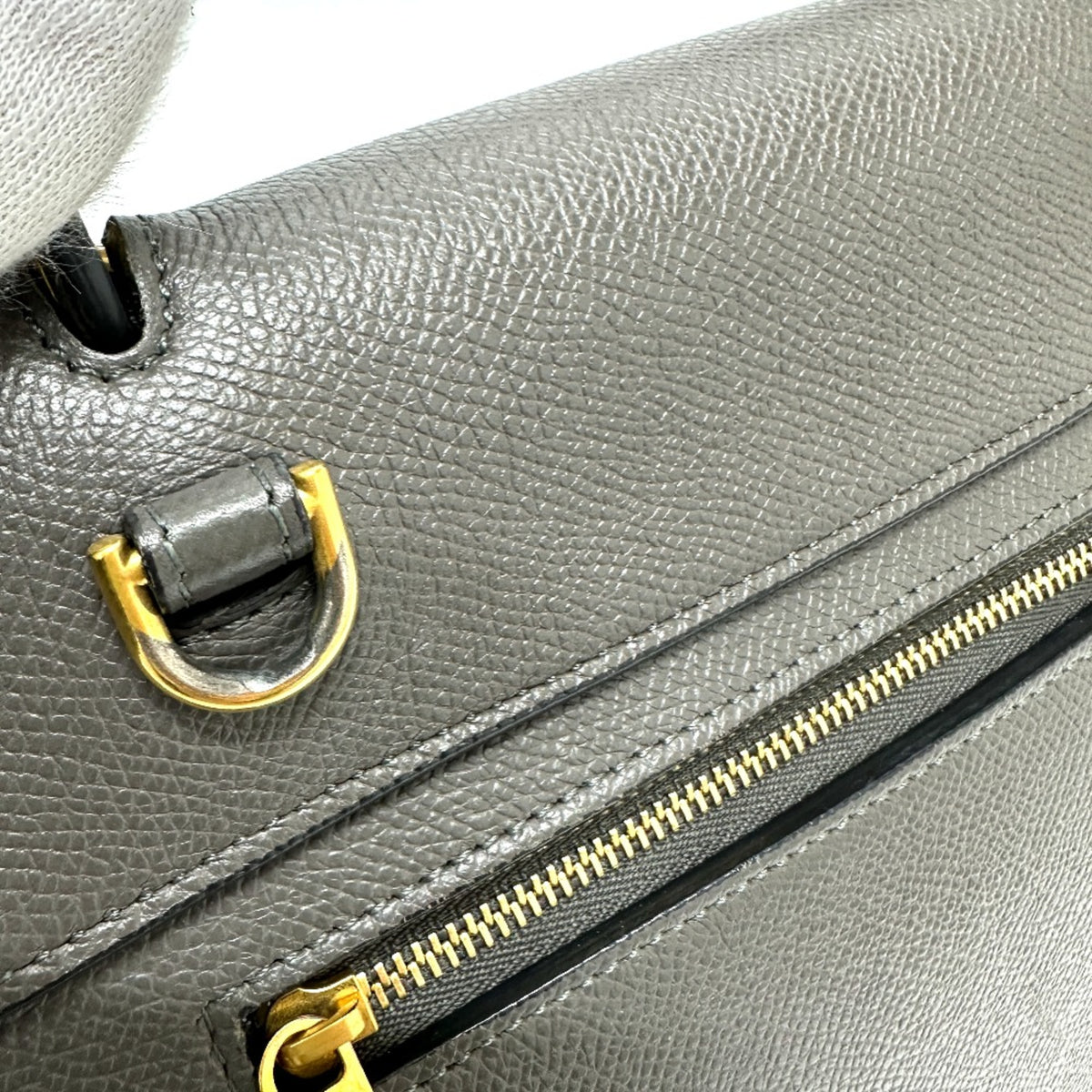 Celine Gray Leather Handbag (Pre-Owned)