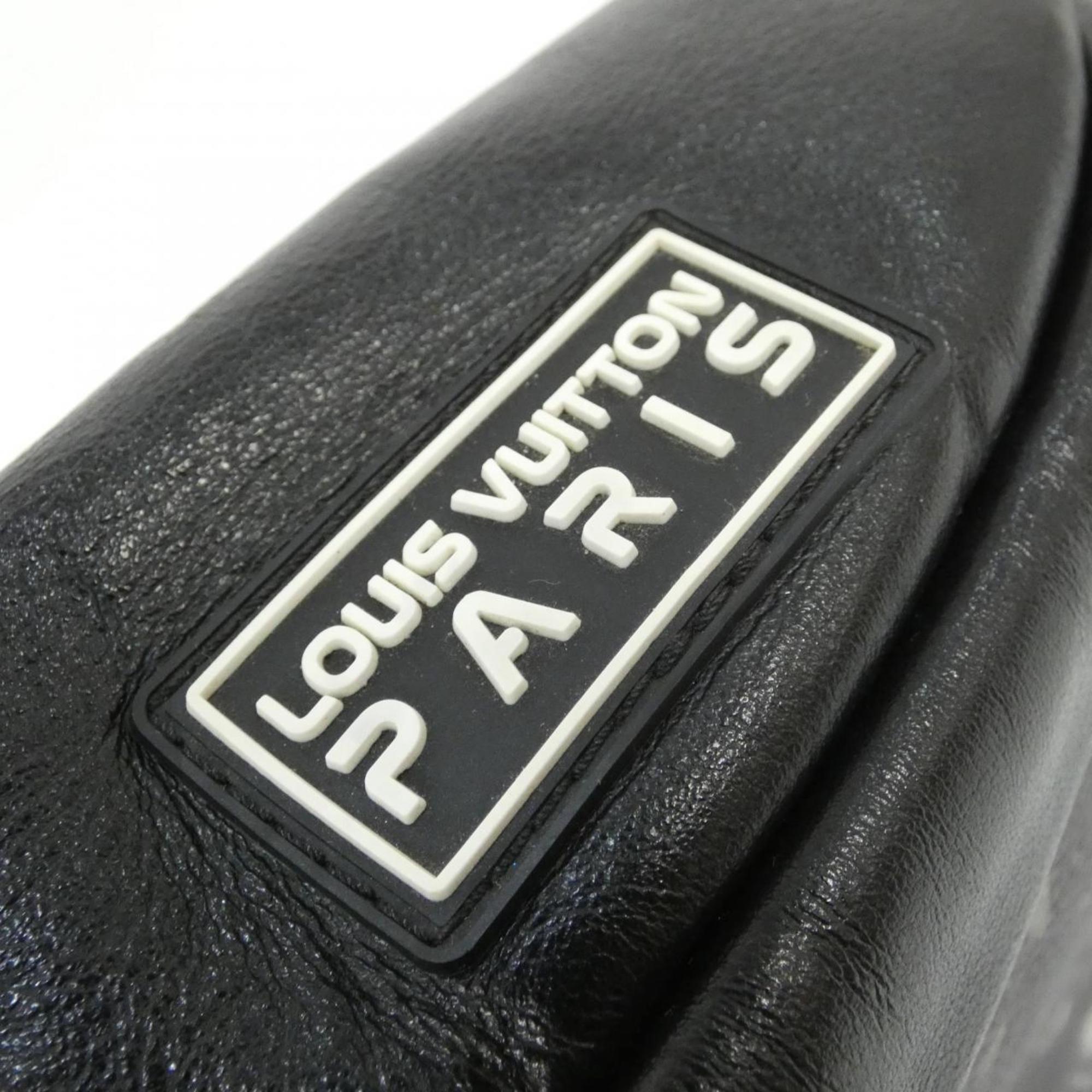 Louis Vuitton Black Coated Canvas Shoulder Bag (Pre-Owned)