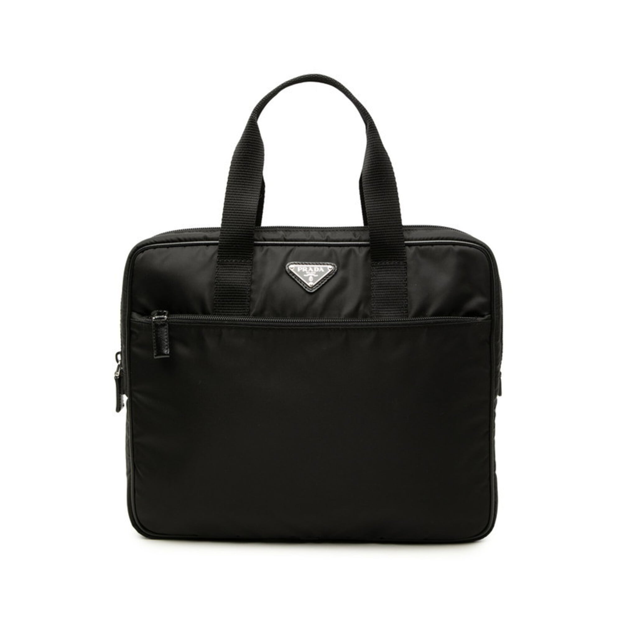 Prada Black Nylon Briefcase (Pre-Owned)