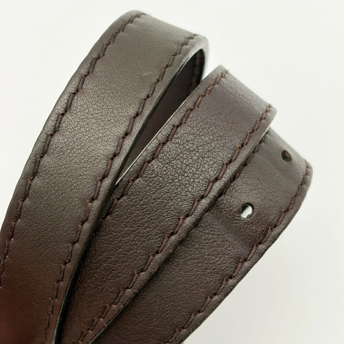 Gucci Dark Brown Leather Shoulder Bag (Pre-Owned)