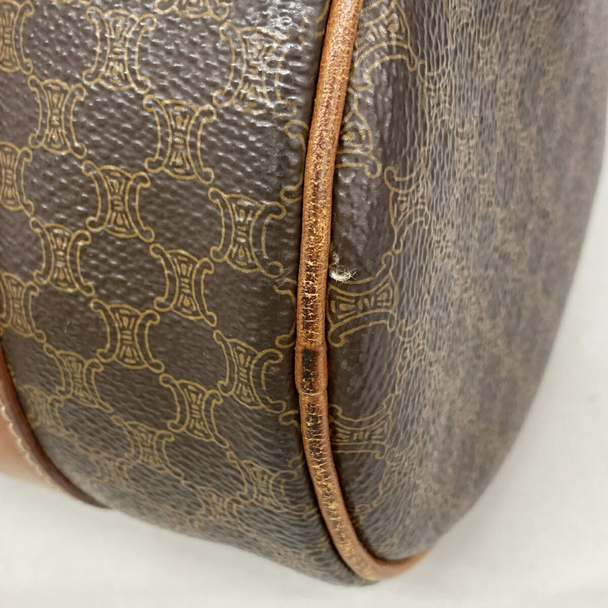 Celine Brown Pvc Handbag (Pre-Owned)