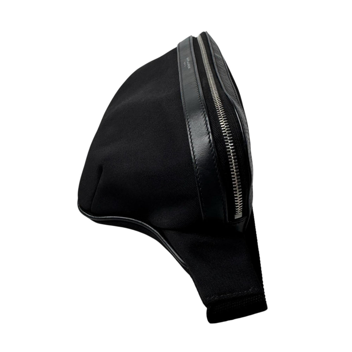 Saint Laurent Black Canvas Leather Pouch Sling Bag (Pre-Owned)