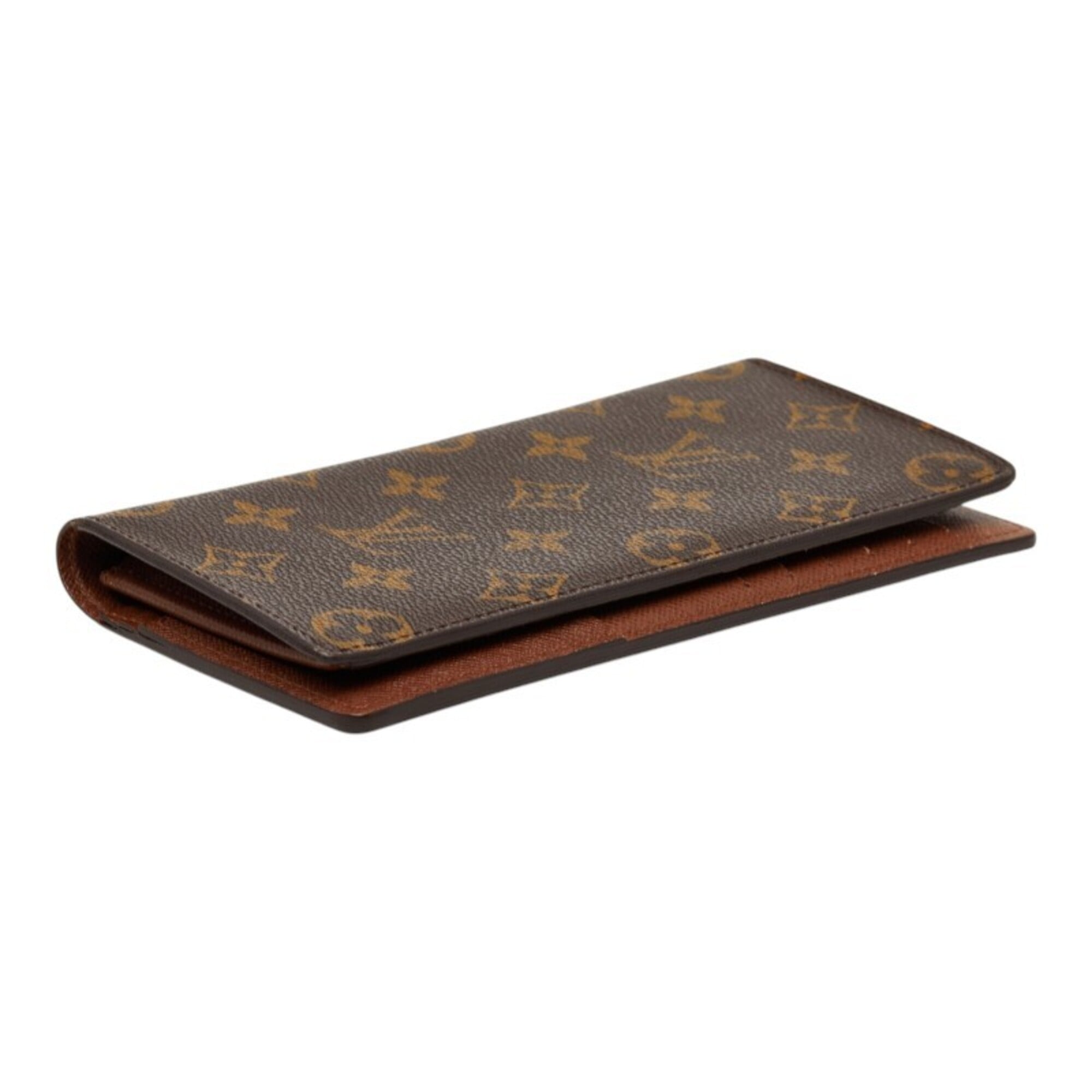 Louis Vuitton Brown Pvc Leather Long Wallet (Bi-Fold) (Pre-Owned)