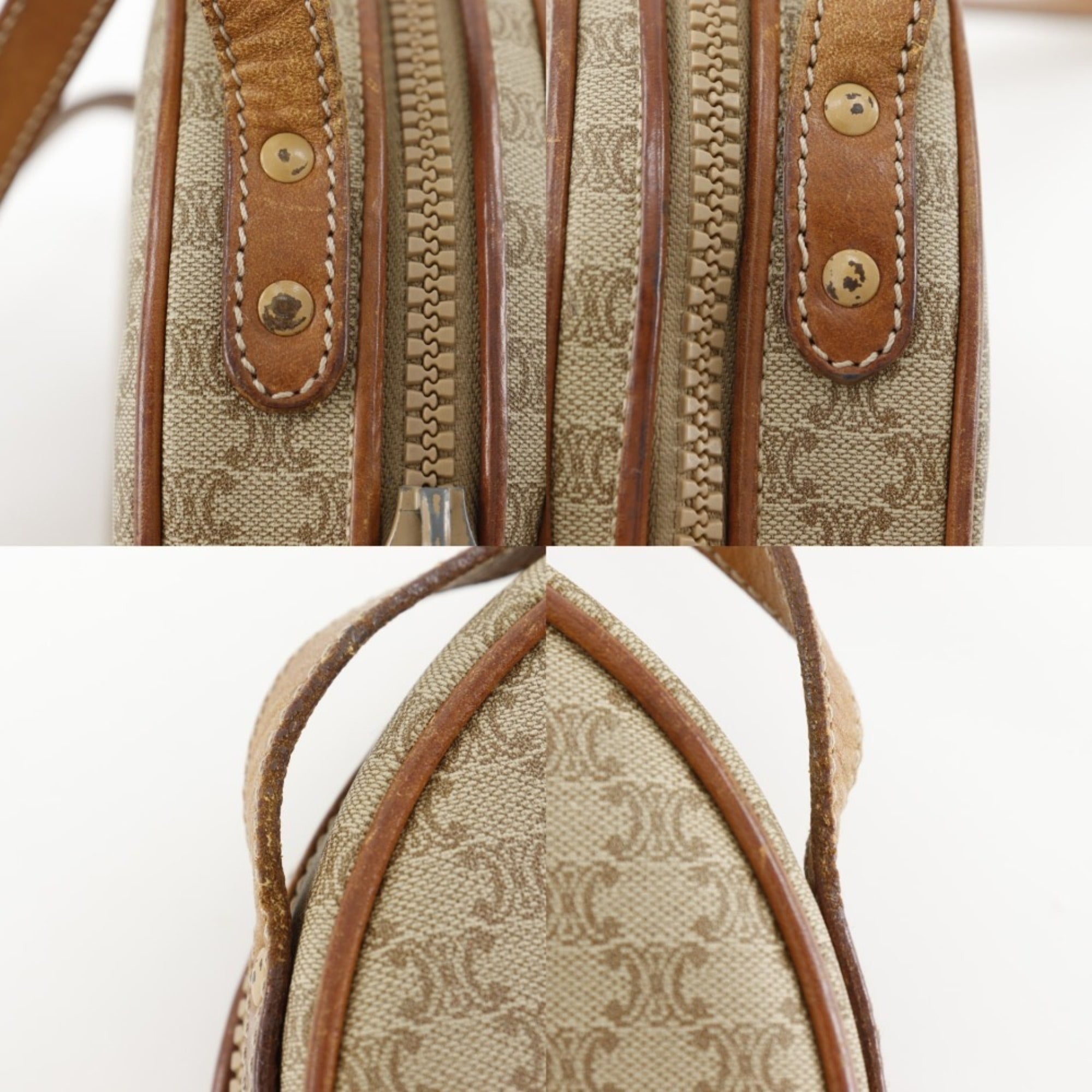 Celine Beige Pvc Shoulder Bag (Pre-Owned)