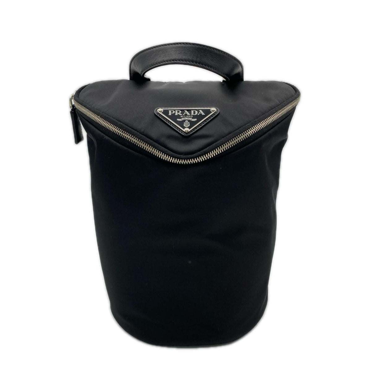 Prada Black Nylon Leather Shoulder Bag (Pre-Owned)
