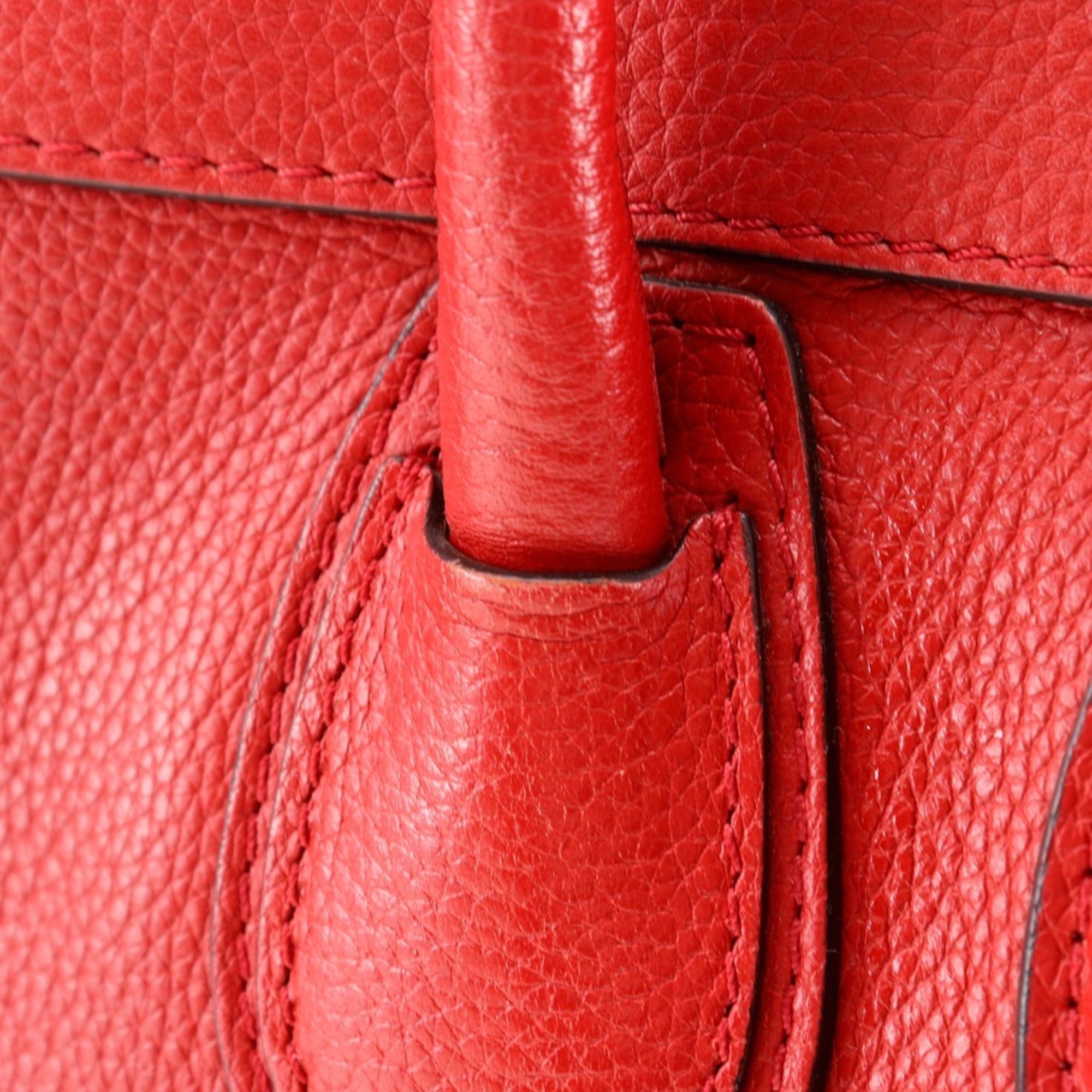 Celine Red Color Leather Handbag (Pre-Owned)