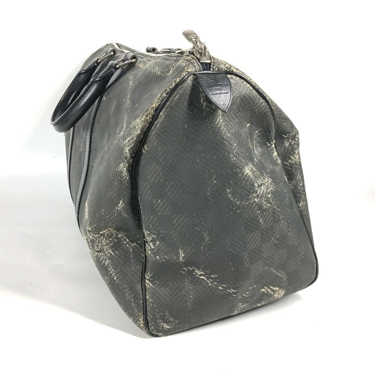 Louis Vuitton Black Noir Canvas Damier Canvas Boston Bag (Pre-Owned)